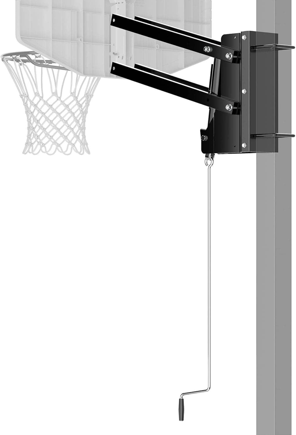 Spalding U-Turn® Basketball Backboard Lift System | Adapts to Fit 4" Square Pole or 3.5" Round Pole | Adjustable Height : Sports &amp; Outdoors thumbnail 3
