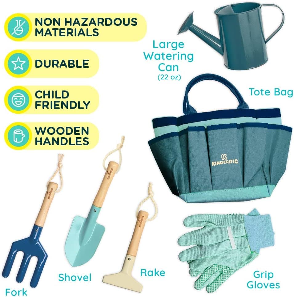 Kinderific Gardening Set - Ocean Blue thumbnail 3