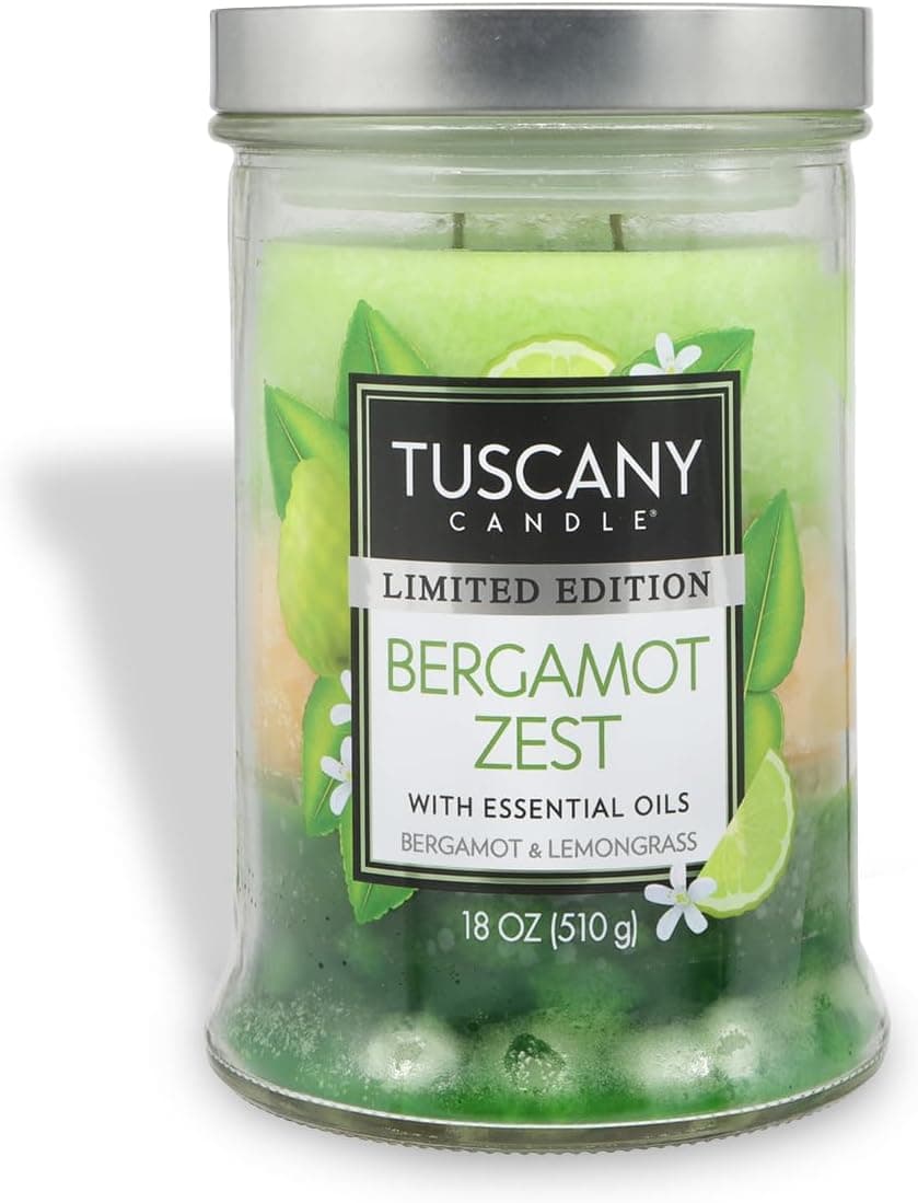 Tuscany Candle Bergamot Zest Lemongrass Scented Spring Candle, 18 oz — Spring Gift Ideas gift idea