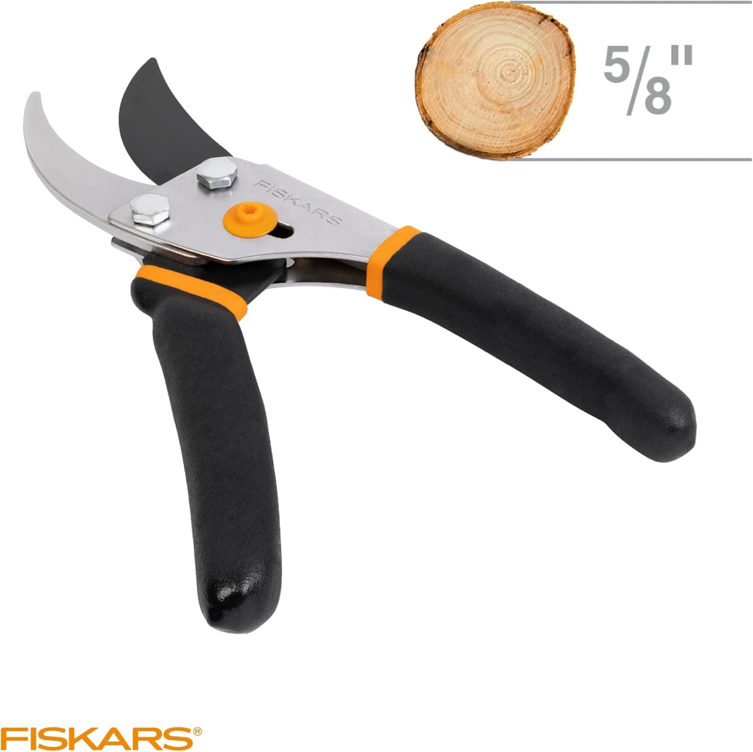 Fiskars Bypass Pruning Shears, 5/8-Inch Cut Capacity Garden Clippers, Gardening Scissors with Sharp, Rust Resistant Steel Blade : Hedge Shears : Tools &amp; Home Improvement thumbnail 5