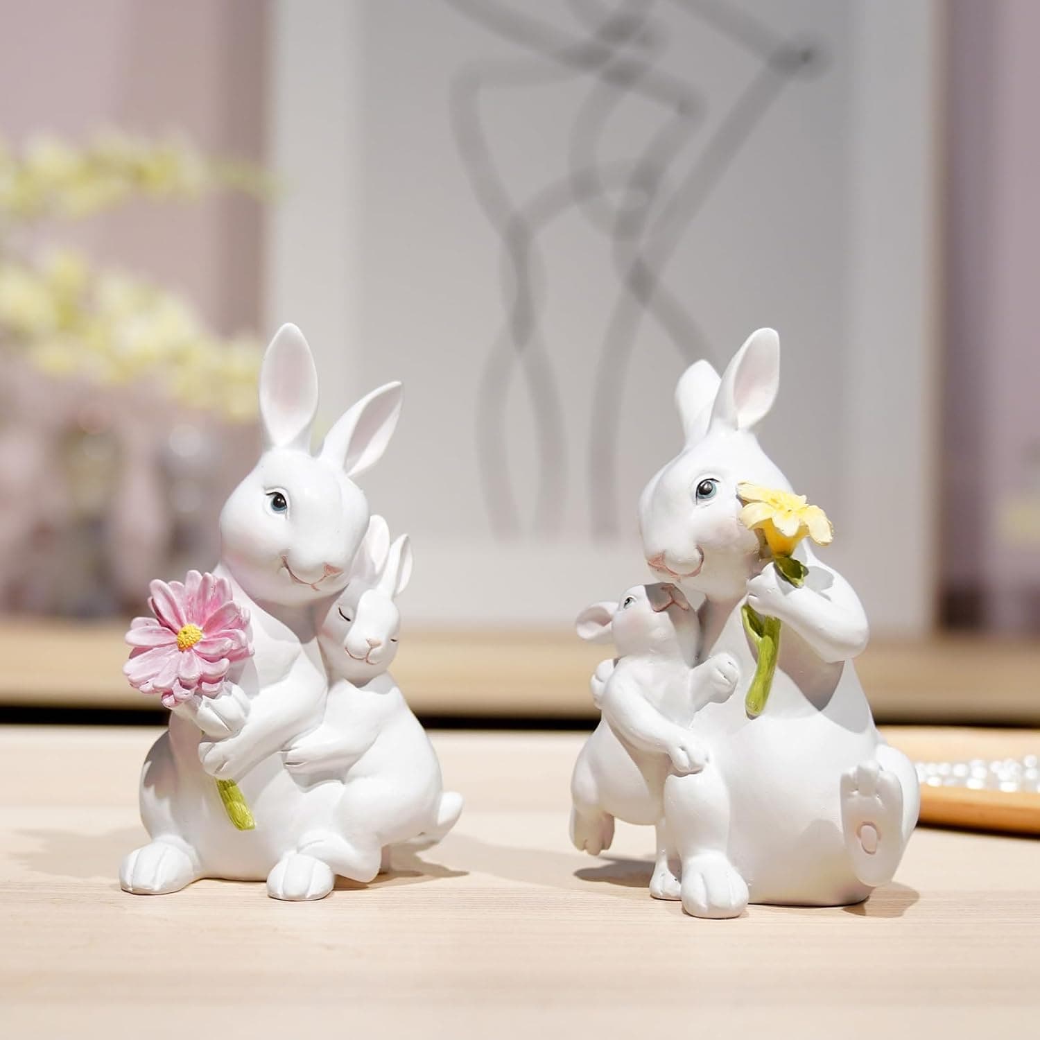 Braxio Easter Bunny Family Figurine Set of 2 thumbnail 5