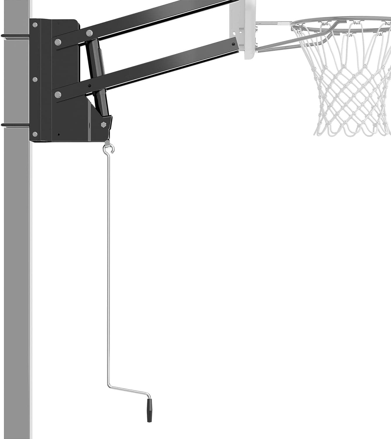 Spalding U-Turn® Basketball Backboard Lift System | Adapts to Fit 4" Square Pole or 3.5" Round Pole | Adjustable Height : Sports &amp; Outdoors — Spring Gift Ideas gift idea