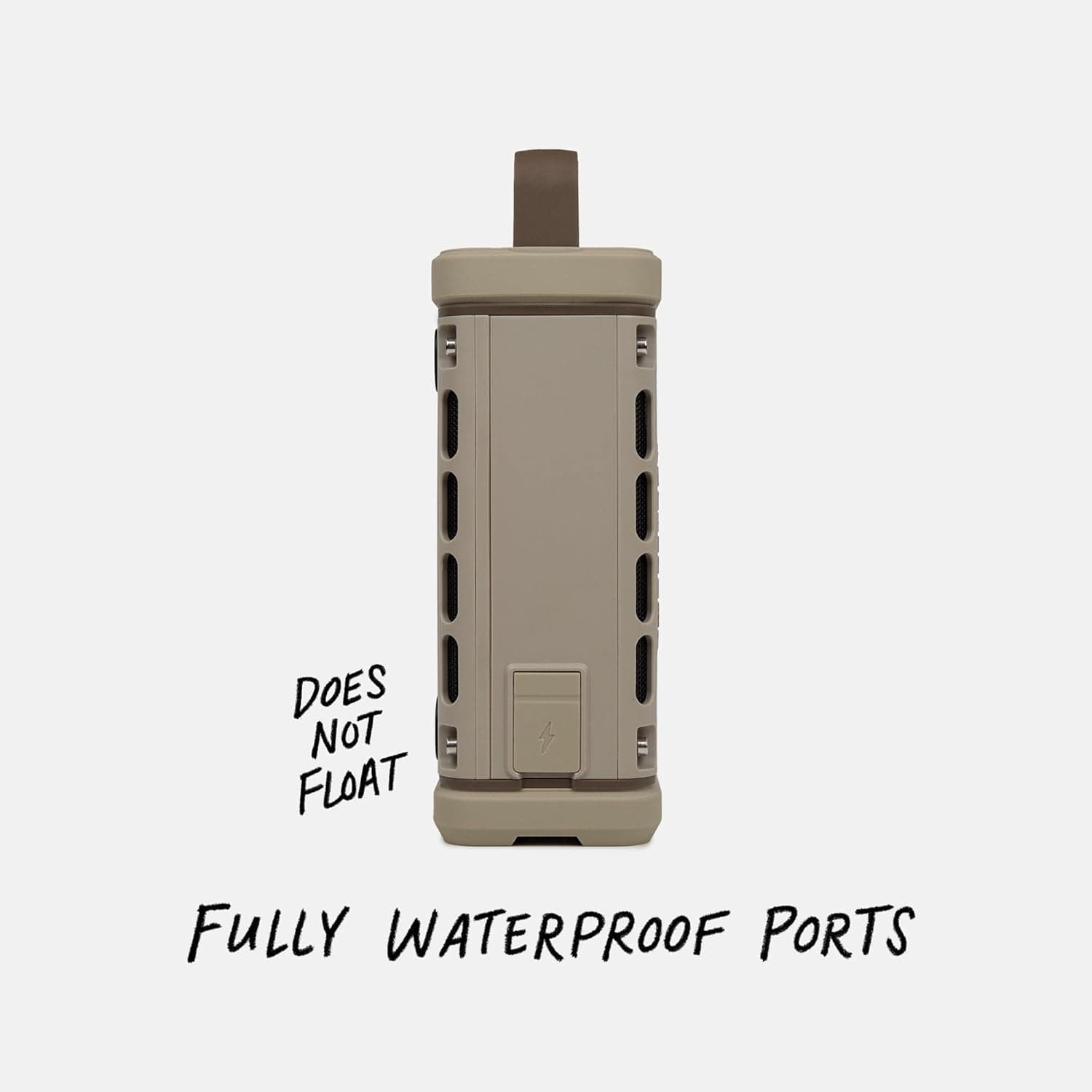 Turtlebox Ranger: Loud! Outdoor Portable Bluetooth 5.4 Speaker | Rugged, Waterproof, Ultra-Portable | Plays to 105db, Deep Bass, Shockproof, Unlimited Pairing for Full Stereo Experience, Tan : Electronics thumbnail 5