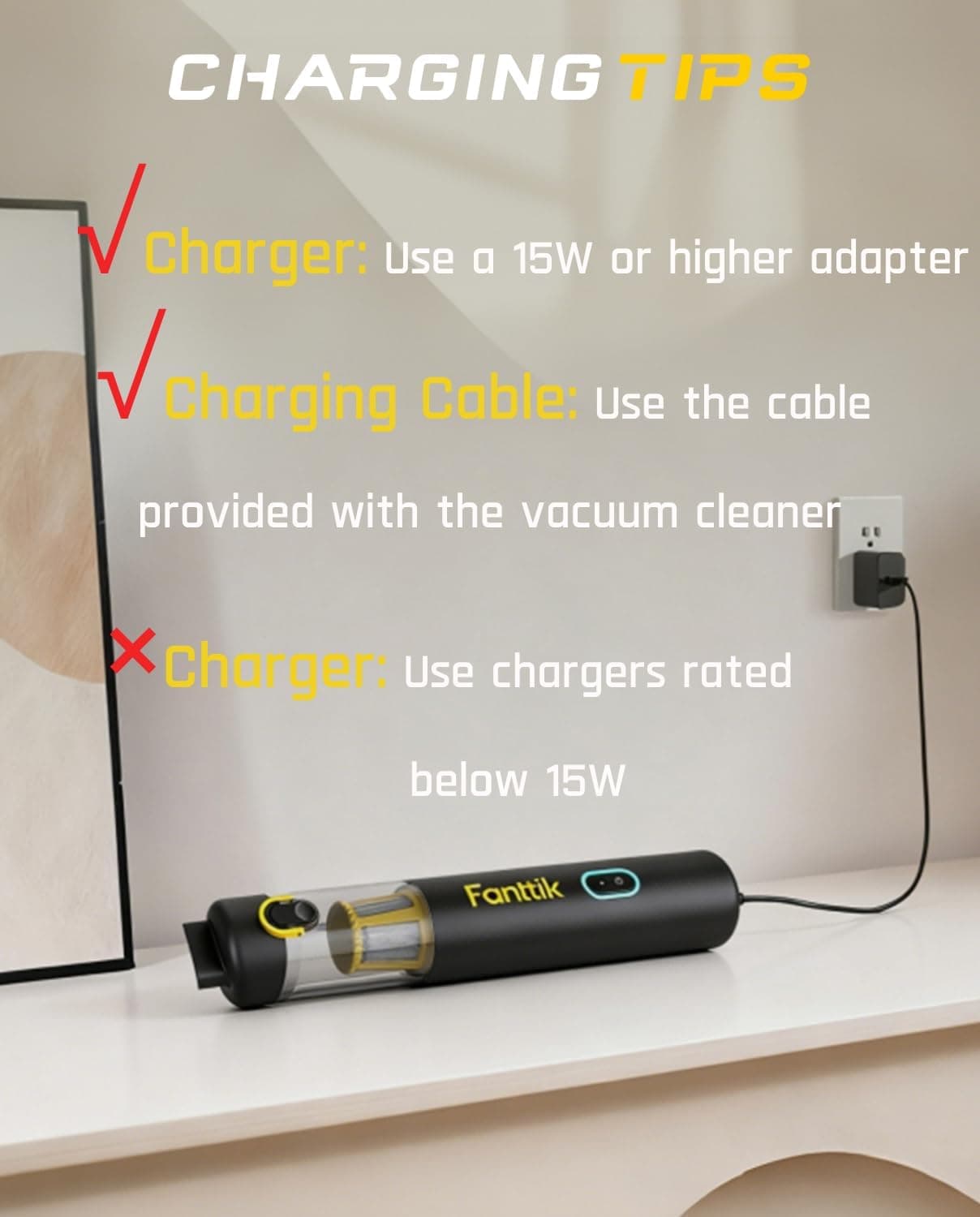 Fanttik Slim V8 APEX Cordless Car Vacuum thumbnail 3