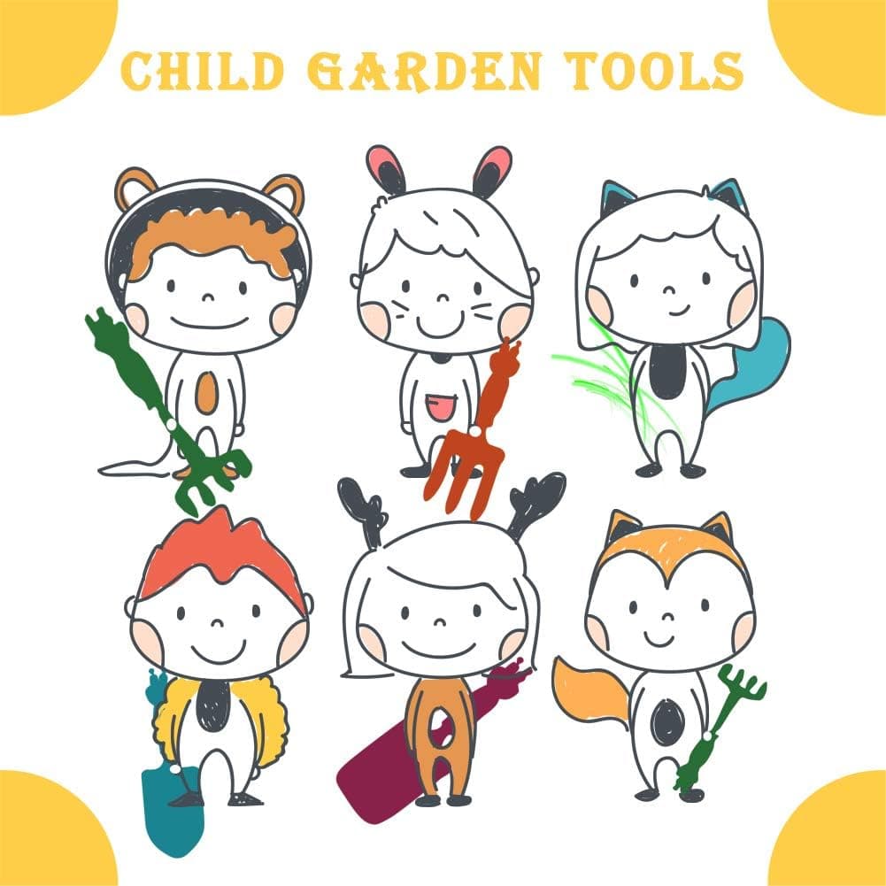Kids Gardening Tools Gloves Set thumbnail 5