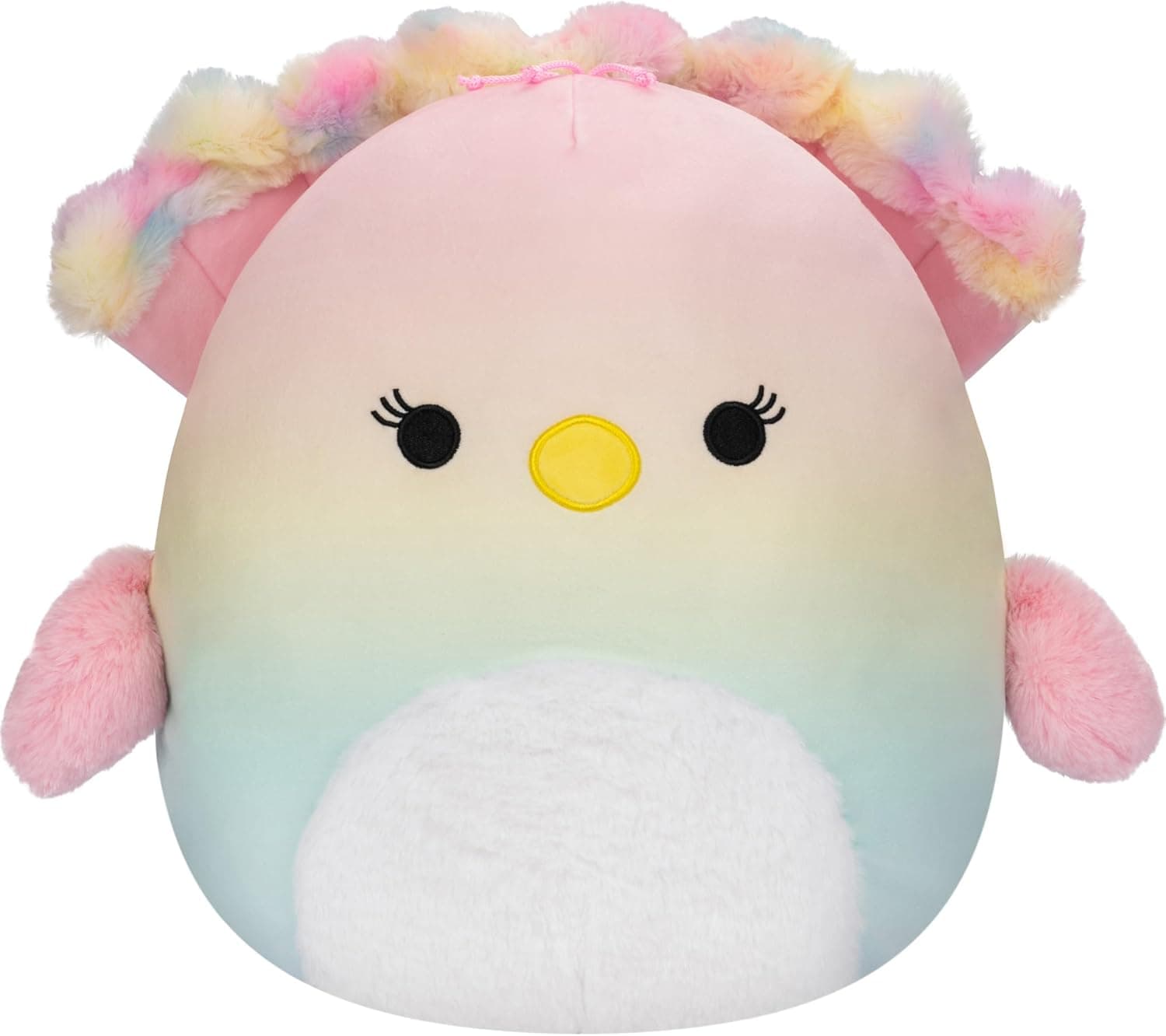 Squishmallows Original 12" Briannika The Pink Gradient Peacock Plush — Easter Gifts gift idea