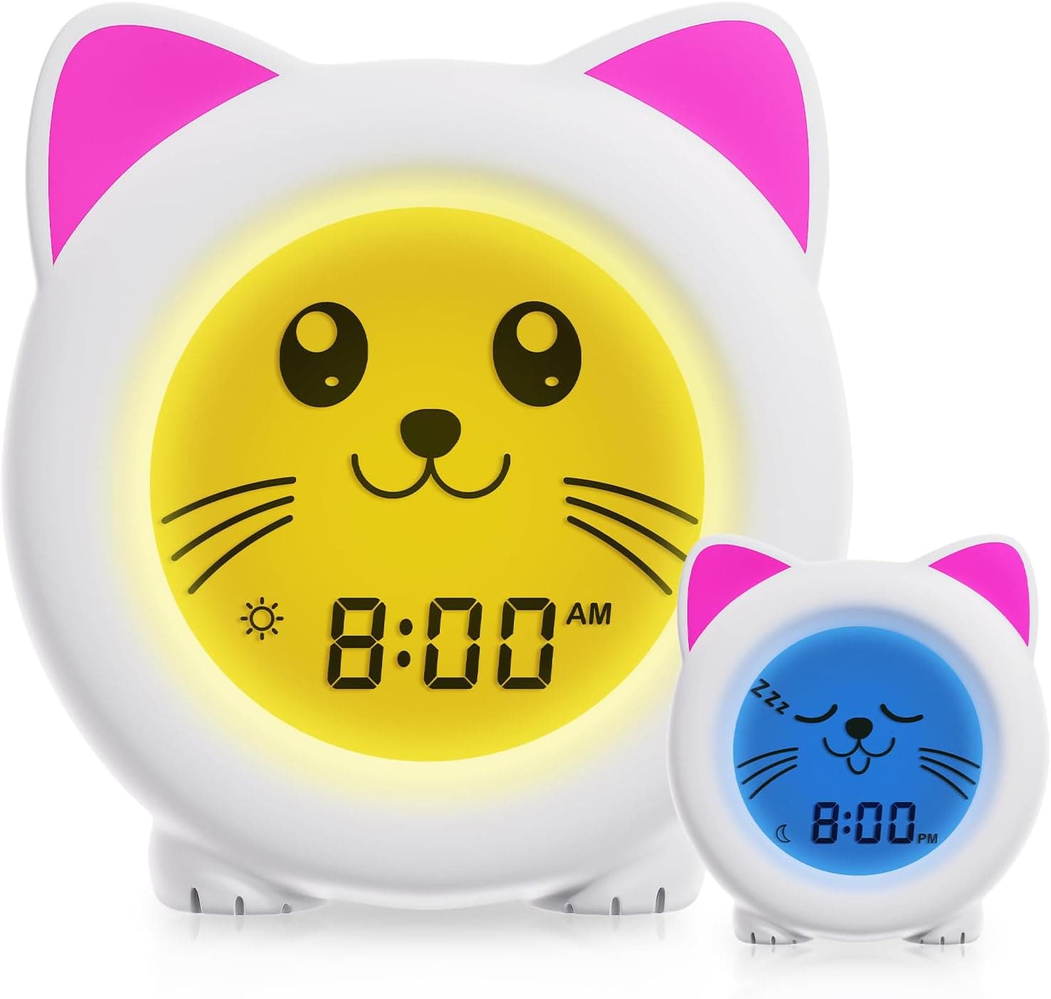 B&H Sleep Trainer Clock for Toddler - Cute Cat Design image 1