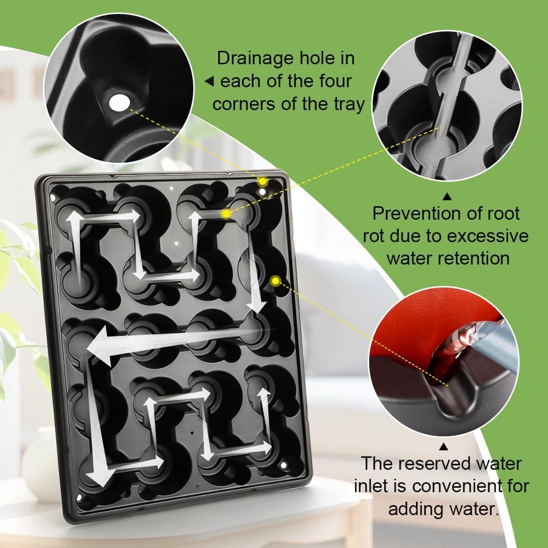 RooTrimmer Biodegradable Seed Starter Kit with Peat Pots and Seedling Trays thumbnail 3