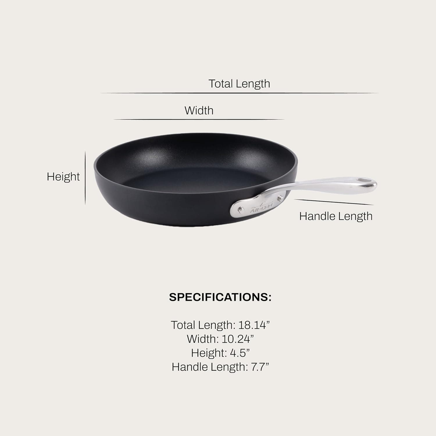 All-Clad HA1 Expert Hard Anodized Nonstick 10" Skillet thumbnail 2