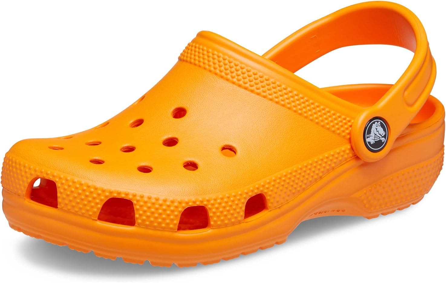 Crocs Kids Classic Clog (Toddler) - Clogs for Kids - Synthetic Upper - Ventilation Holes - Round Toe Orange Zing 7 Toddler M | Clogs &amp; Mules image 1