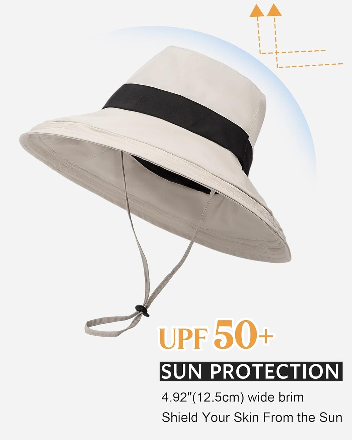Senker Fashion Sun Hat with Ponytail Opening - UV Protection & Waterproof thumbnail 2