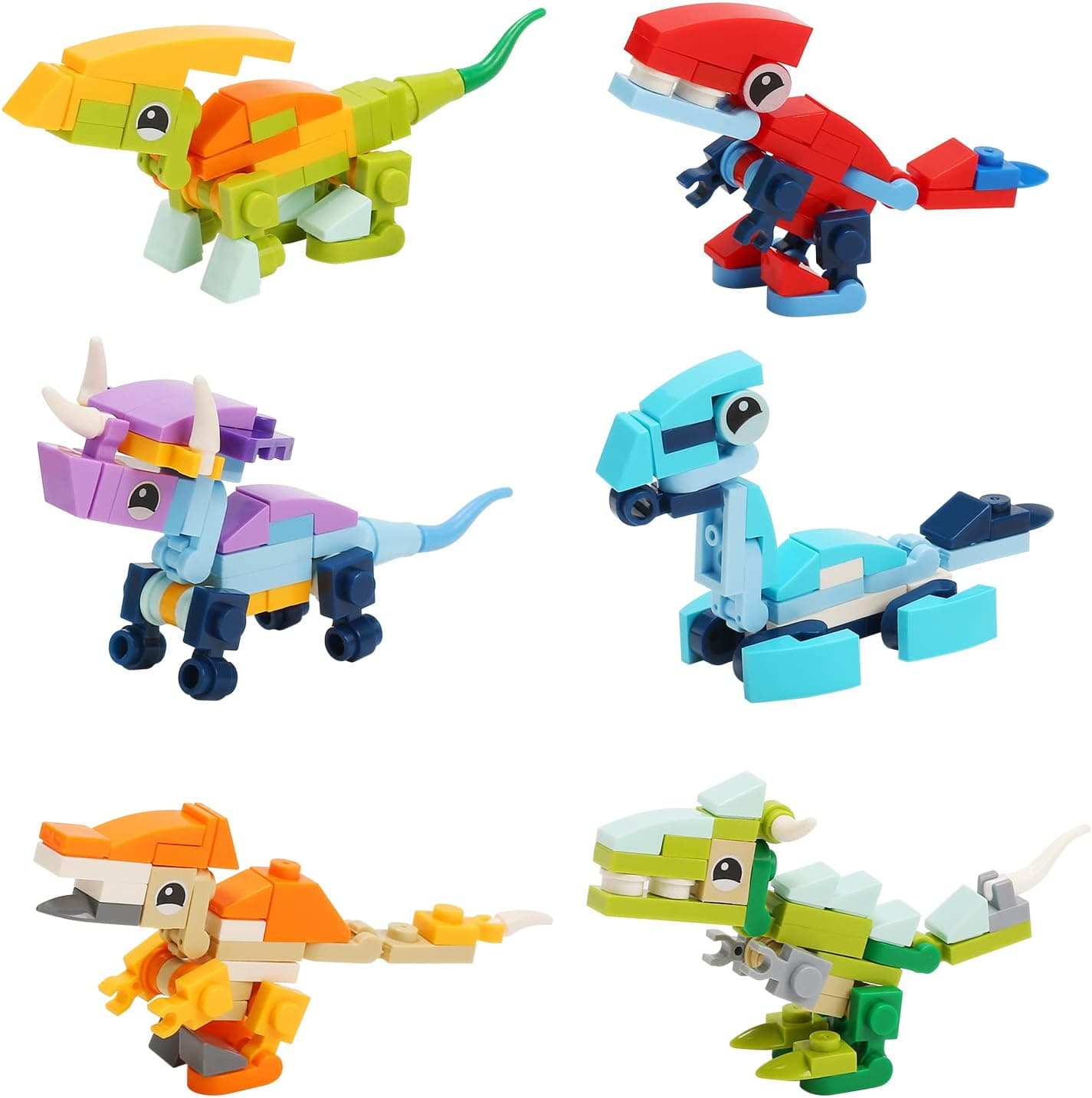 CUTE STONE 12 Pack Filled Easter Eggs with Dinosaur Building Blocks Sets thumbnail 4