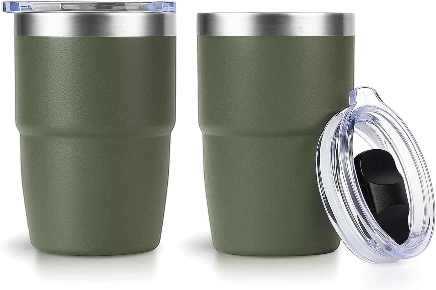 Zenbo 8 oz Stackable Espresso Cups with Magnetic Lid - Sage Green 2-Pack — Spring Gift Ideas gift idea