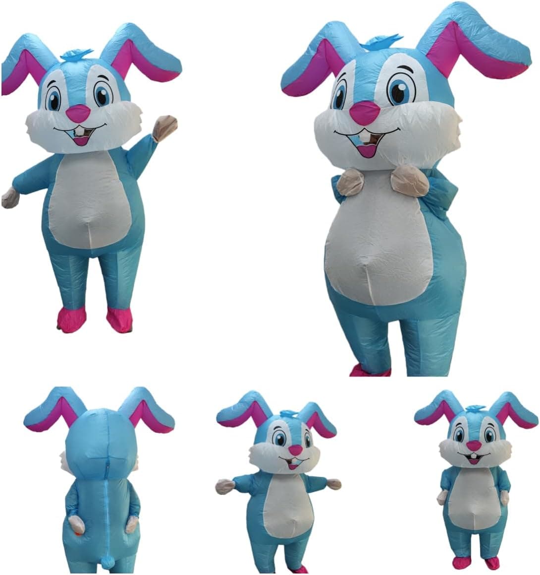 Holaseason Inflatable Bunny Rabbit Costume - Blue and Pink image 1