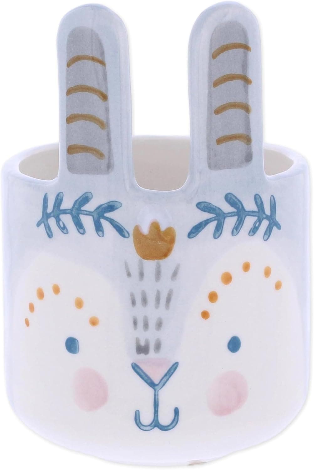 The Bridge Collection Mini Blue Bunny Planter image 1