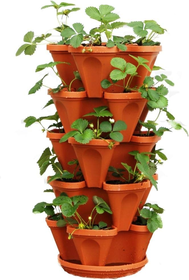 5 Tier Stackable Strawberry, Herb, Flower, and Vegetable Planter — Spring Gift Ideas gift idea