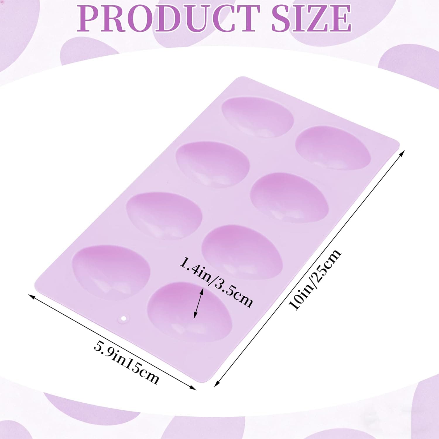 Haakong 8 Cavity Silicone Egg Molds Set of 2 thumbnail 2