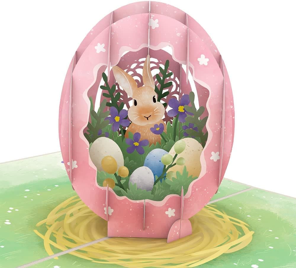 Lovepop Egg 3D Pop-Up Easter Card for Kids - for Boys, Girls, Him, Her - Floral Greeting Card - 5" x 7" - Envelope Included : Office Products image 1