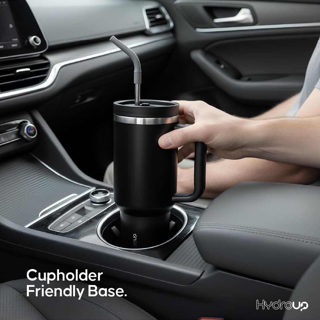 HYDROUP 40oz Travel Tumbler with Handle and Slider Lid thumbnail 2