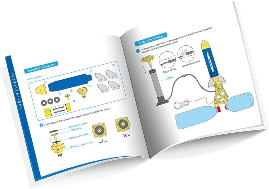 PLAYSTEM Outdoor Water Powered Rocket Physics Learning Set thumbnail 5