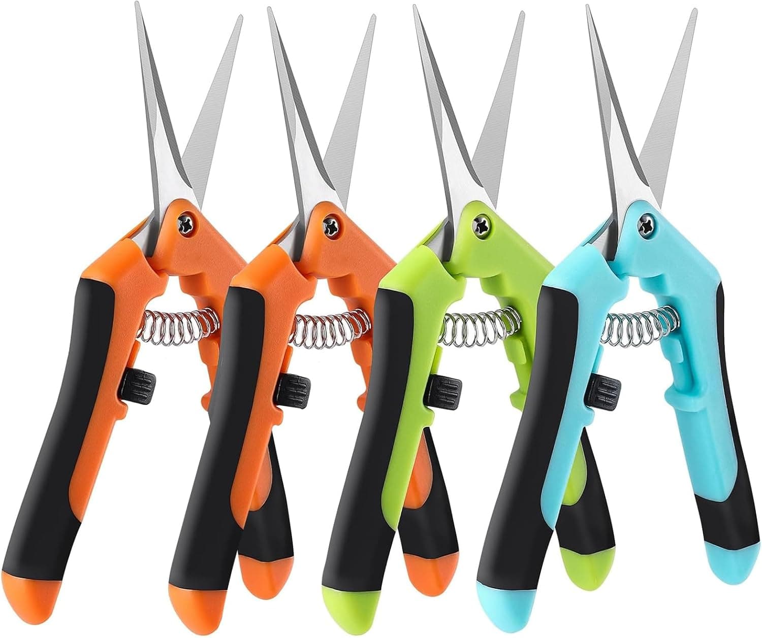 4 Pack Garden Pruning Shears Set - Stainless Steel Scissors image 1