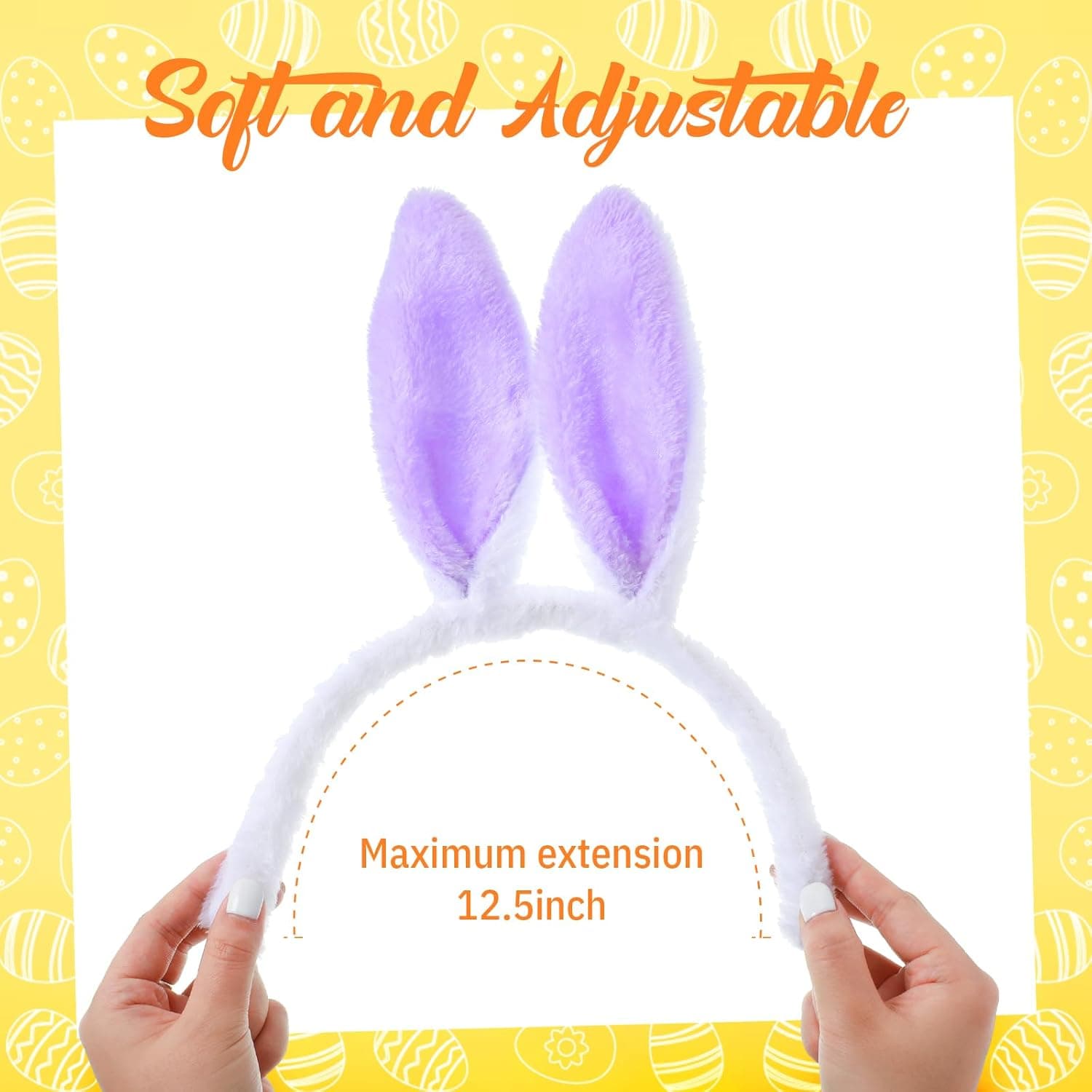 Chuangdi 18 Pcs Easter Bunny Headband Set thumbnail 4