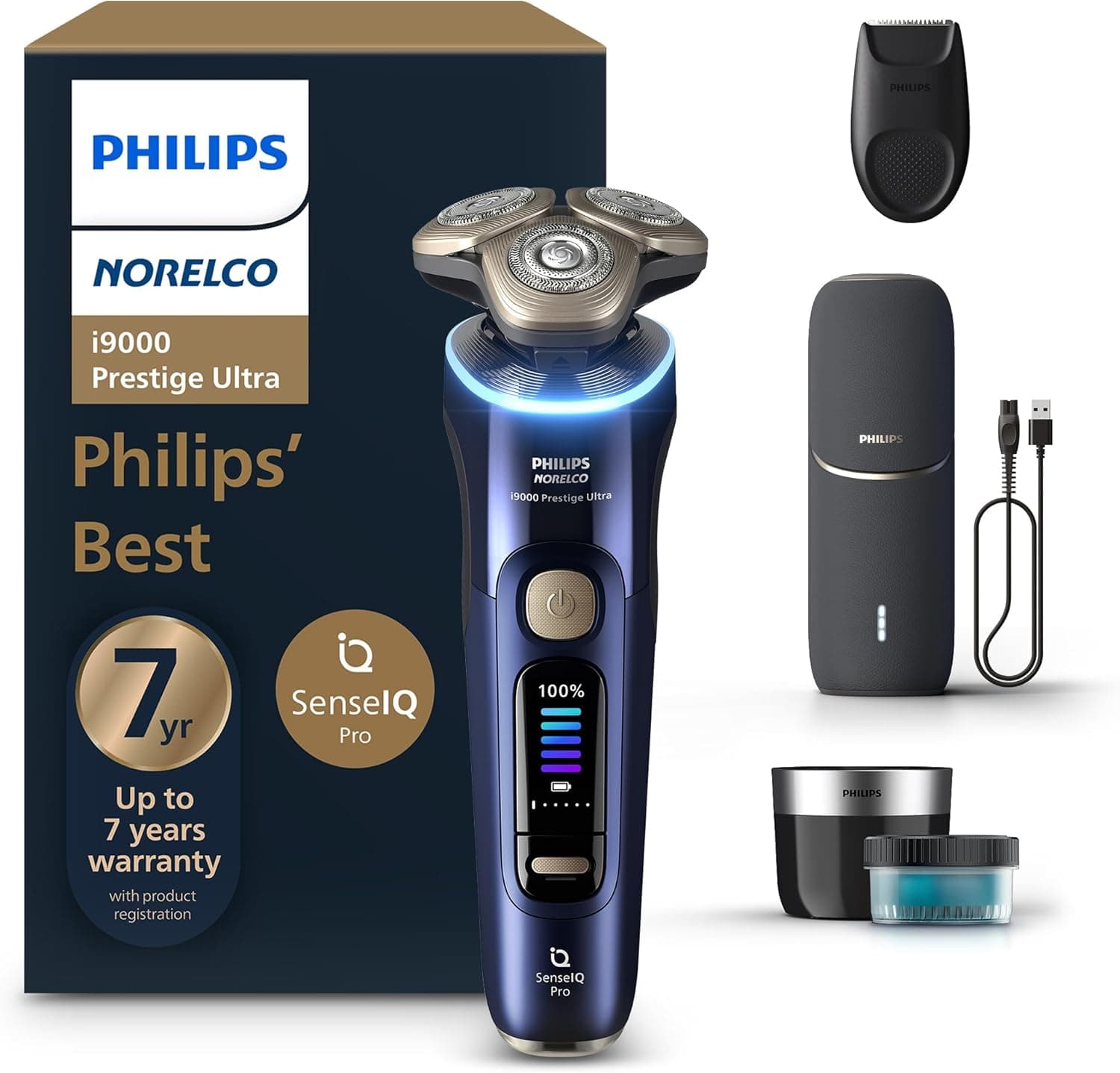 Philips Norelco Shaver i9000 Prestige Ultra Wet & Dry Electric Shaver image 1
