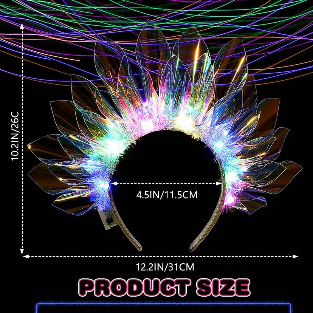 JEAIRTS Light Up LED Crown Headband thumbnail 4