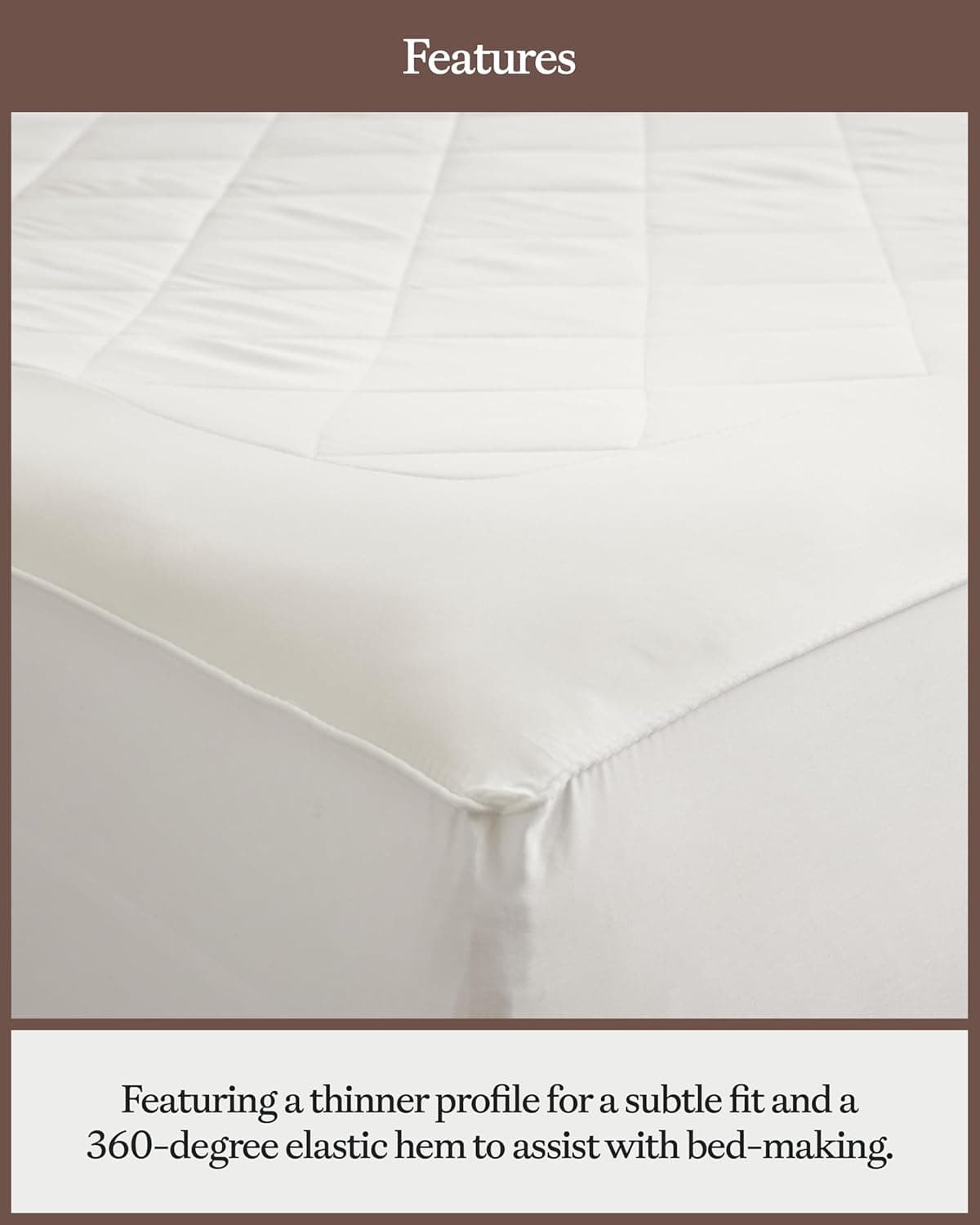 Cozy Earth Queen Size Mattress Pad - Bamboo Viscose thumbnail 3