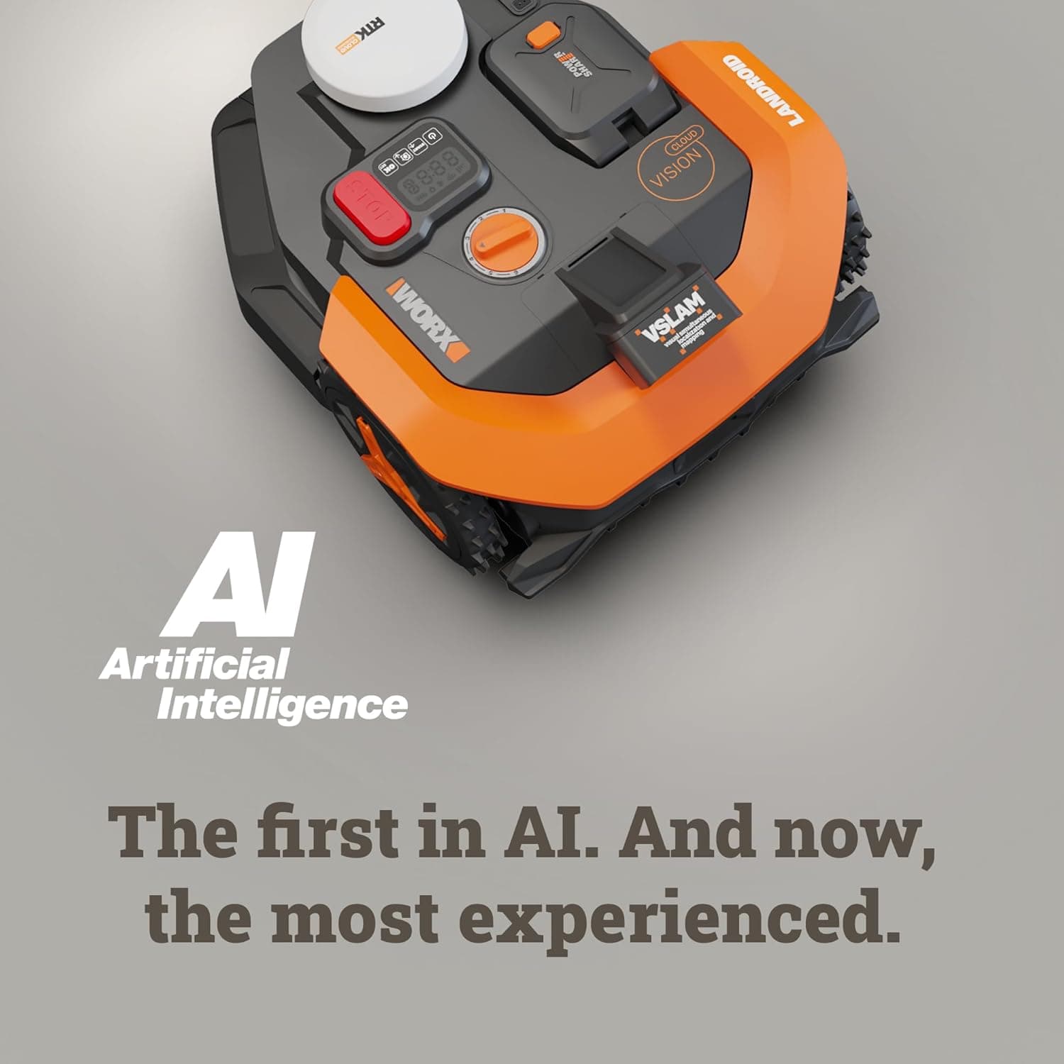 WORX Landroid Vision Cloud Robot Lawn Mower, No Perimeter Wire Robot Mower for 1/4 Acre, AI Obstacle Avoidance and RTK Cloud Navigation, 30% Slope, Auto Mapping, App Control, WR310 : Everything Else thumbnail 3