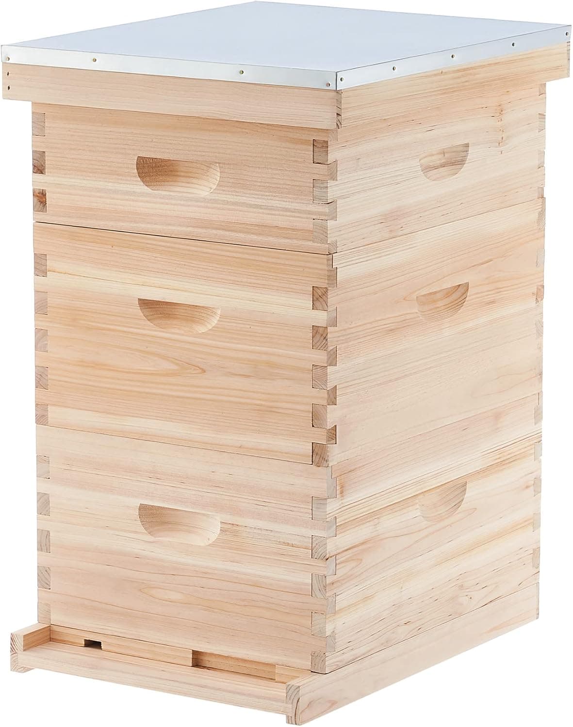 CO-Z Bee Hive Boxes Starter Kit, Langstroth Beehive for Bee Keeping, 3 Layer Bee House with 10 Medium and 20 Deep Frames &amp; Foundations, Beekeeping Supplies with Plastic Queen Excluder and Nails : Patio, Lawn &amp; Garden image 1