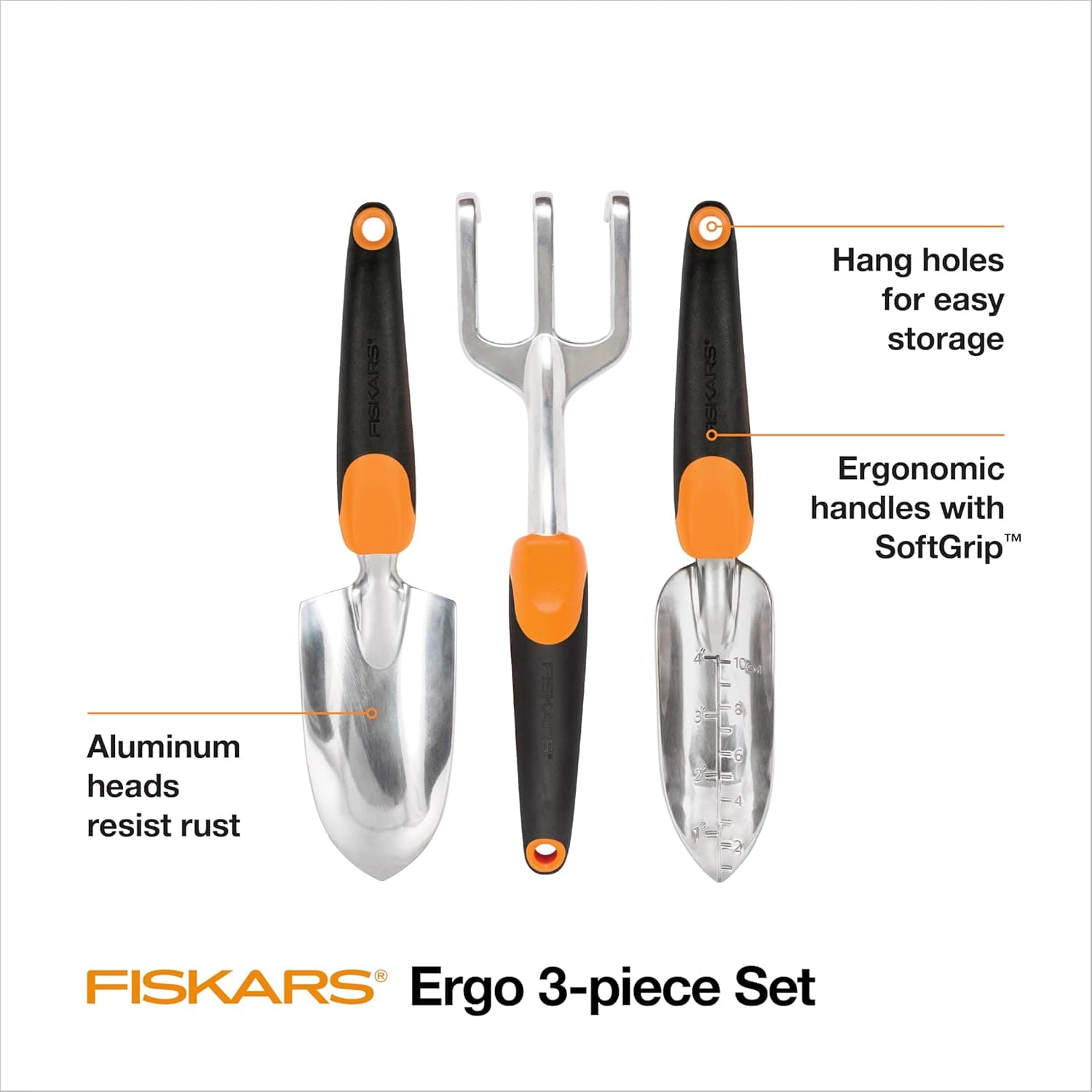 Fiskars 3-in-1 Garden Tool Set thumbnail 2