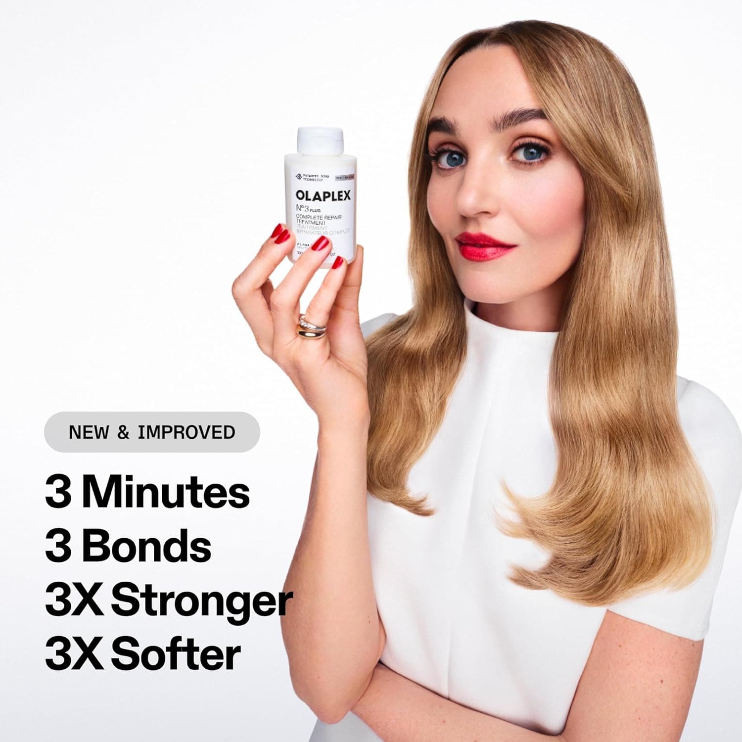 Olaplex N°.3PLUS Complete Repair Treatment: 3-minute Pre-shampoo Treatment to Immediately Repair Hair Damage for Softer, Stronger Hair | For Coily, Curly, Straight, and Wavy, 100 mL / 3.3 Fl Oz : Everything Else thumbnail 3