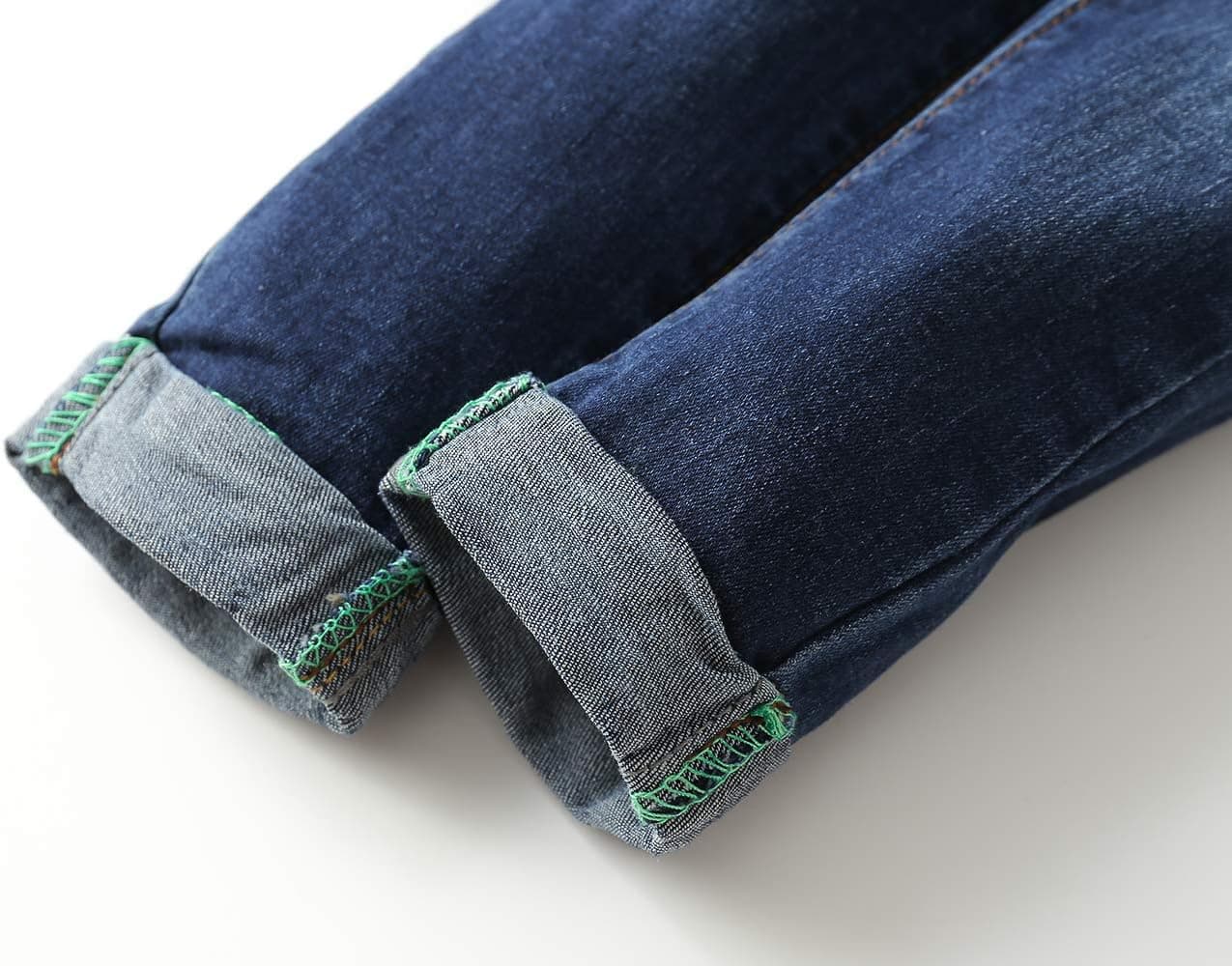 KIDSCOOL SPACE Baby Boy Girl Jean Overalls,Toddler Slim Cute Denim Jumper,Blue,3-4 Years: Clothing, Shoes &amp; Jewelry thumbnail 4