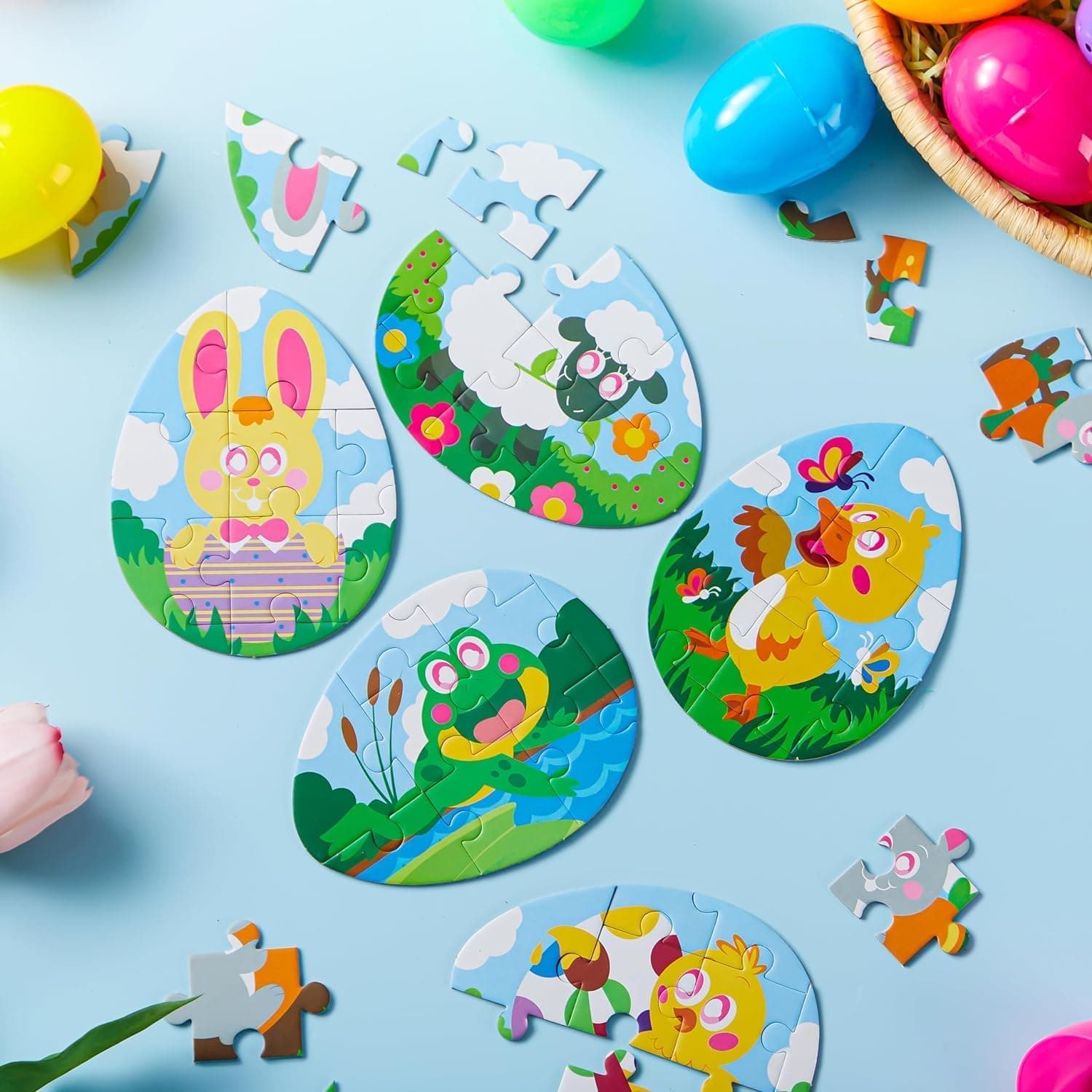 JOYIN 12 Piece Easter Eggs Jigsaw Puzzle Set thumbnail 4