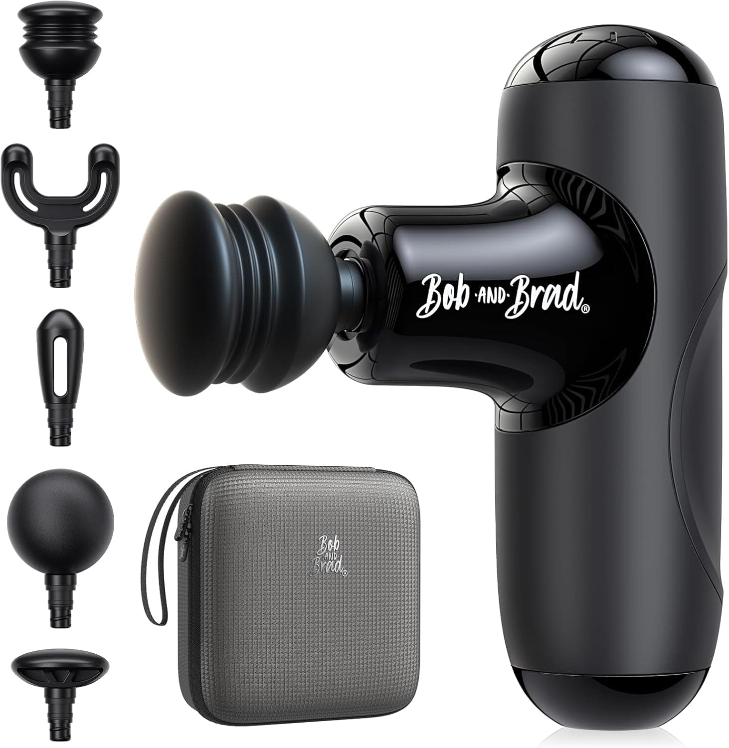 BOB AND BRAD Q2 Mini Massage Gun, Pocket-Sized Deep Tissue Massager Gun, Portable Percussion Muscle Massager Gun, Ultra Small &amp; Quiet Muscle Massage Gun for Muscle Recovery with Carry Case : Health &amp; Household image 1