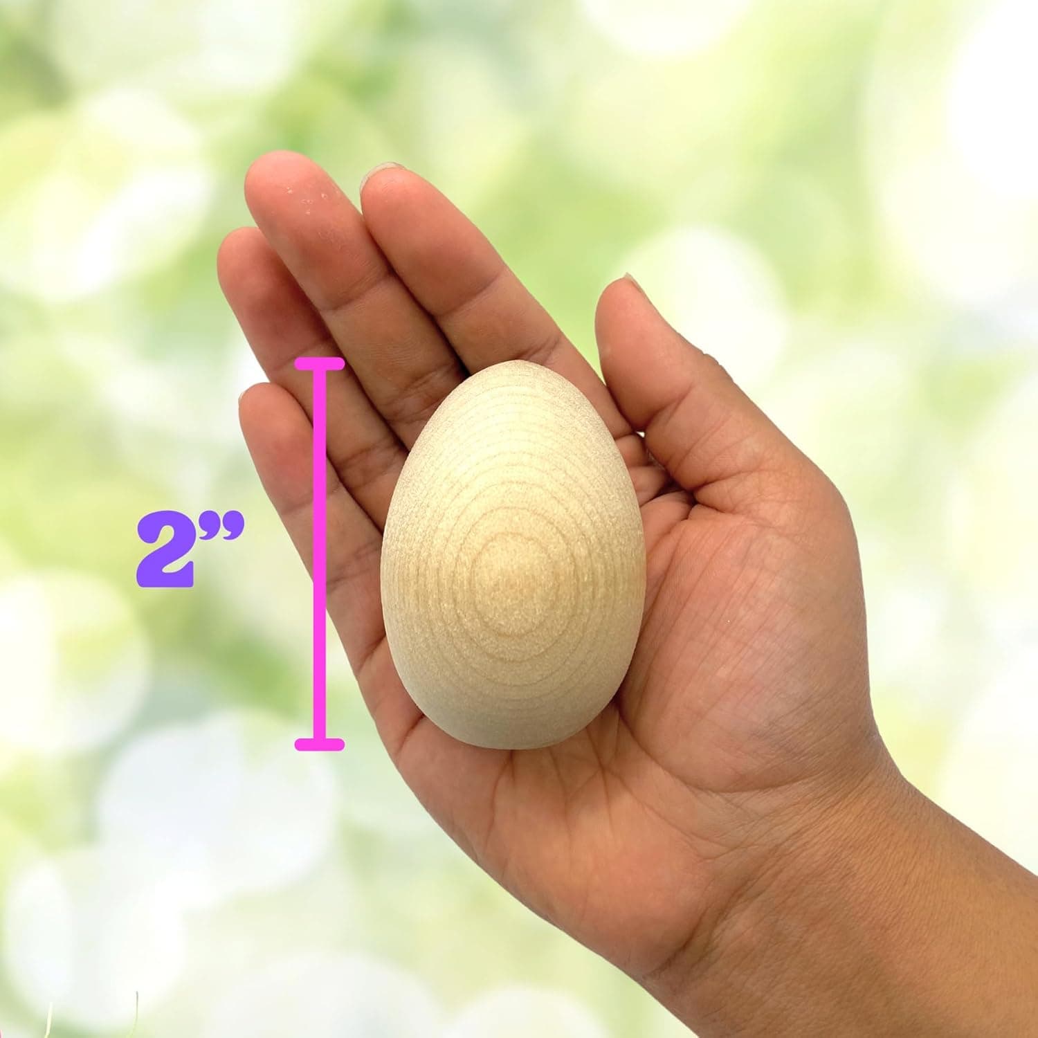 Easter Egg Decorating Kit with Wooden Eggs and Paint Set thumbnail 2