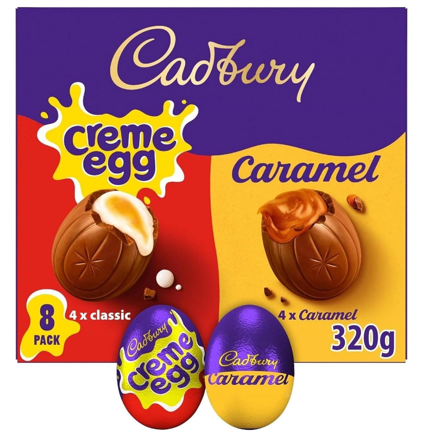 Cadbury Creme Egg & Caramel Egg 8 Pack — Easter Gifts gift idea
