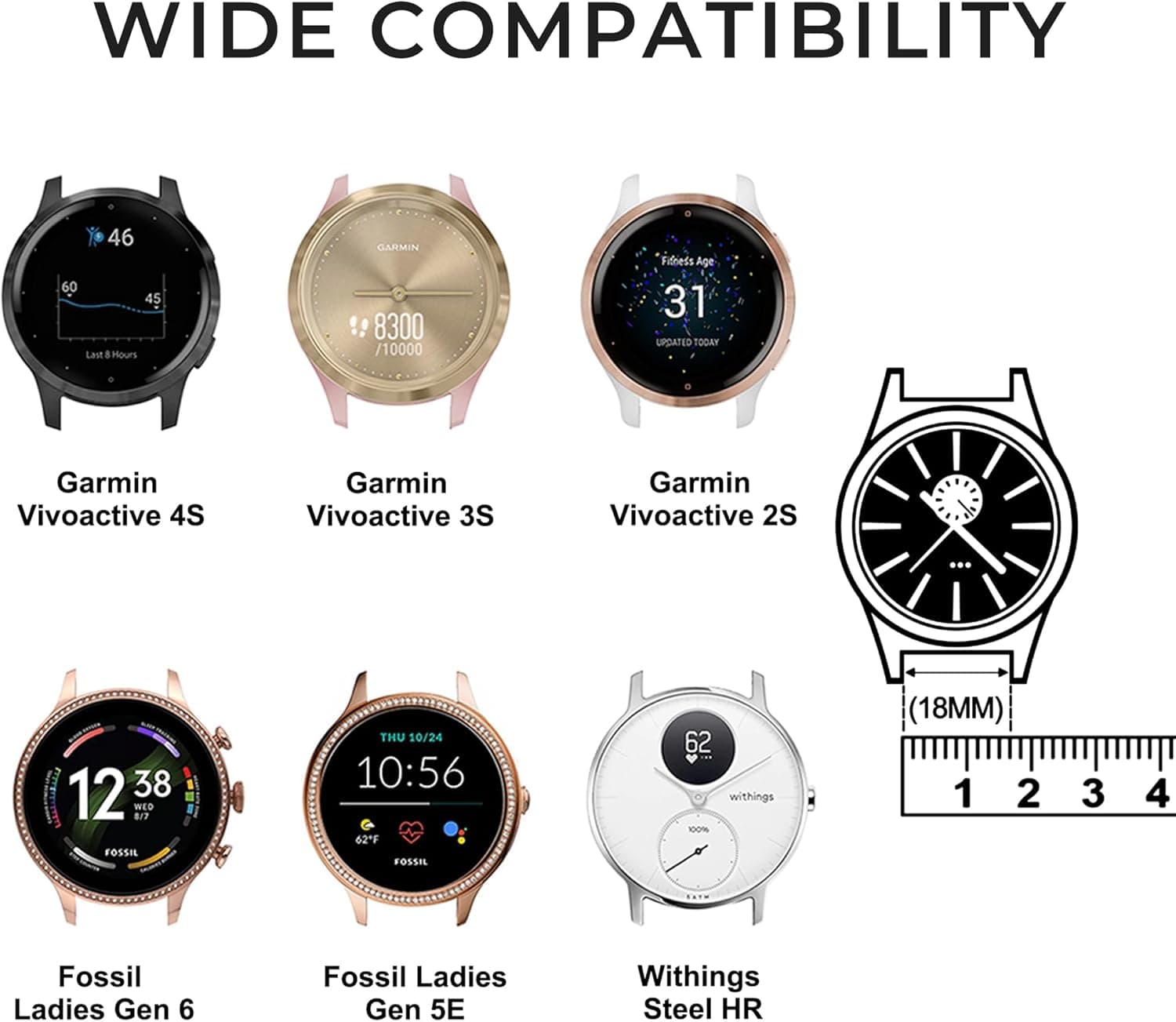 Mugust Silicone Bands for Fossil Women thumbnail 4