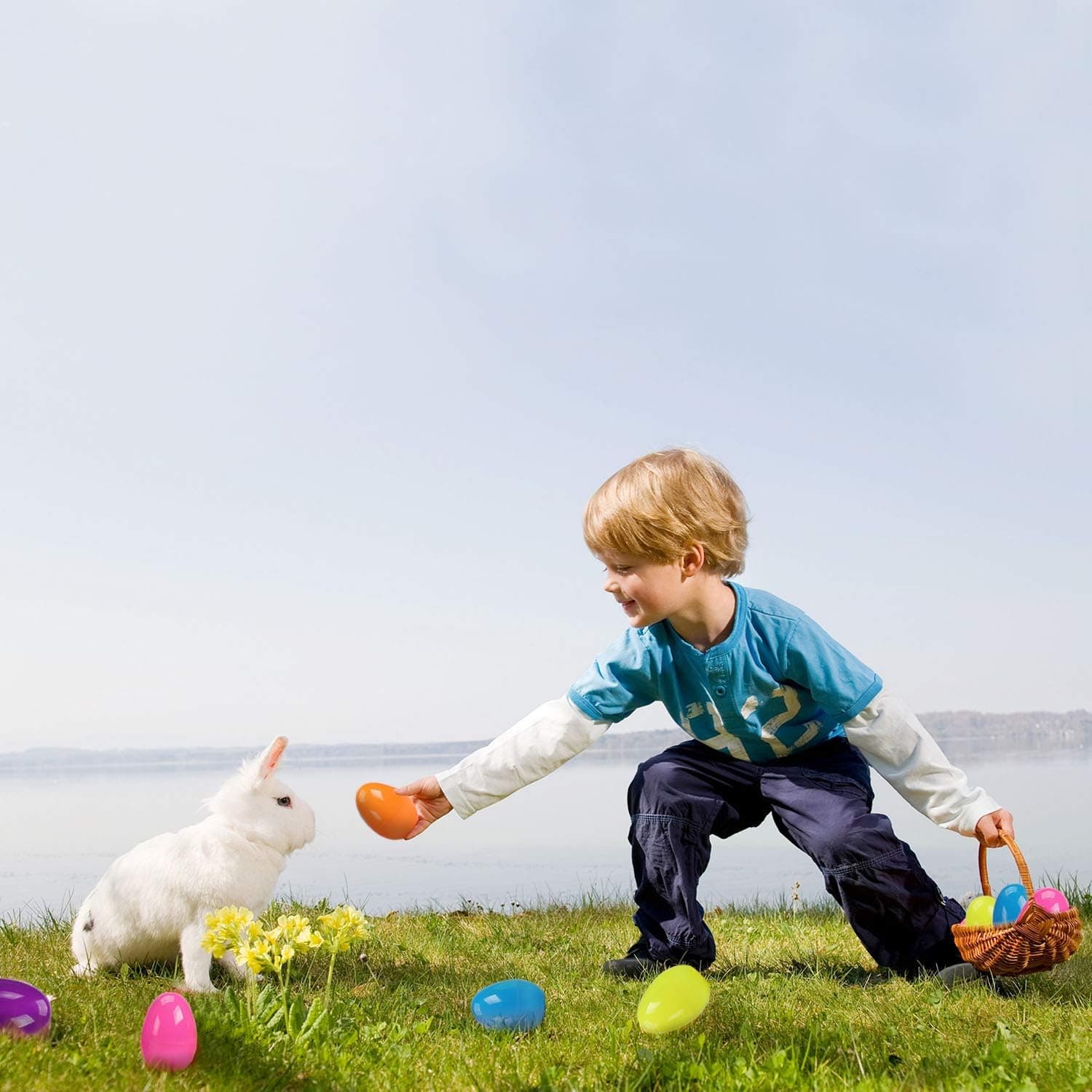 CUTE STONE 24 Pack Filled Easter Eggs with Dinosaurs and Animals thumbnail 5