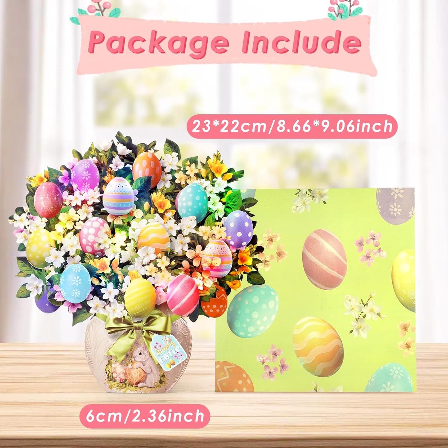 Easter 3D Pop Up Bouquet with Colorful Eggs, Lights and Music thumbnail 5