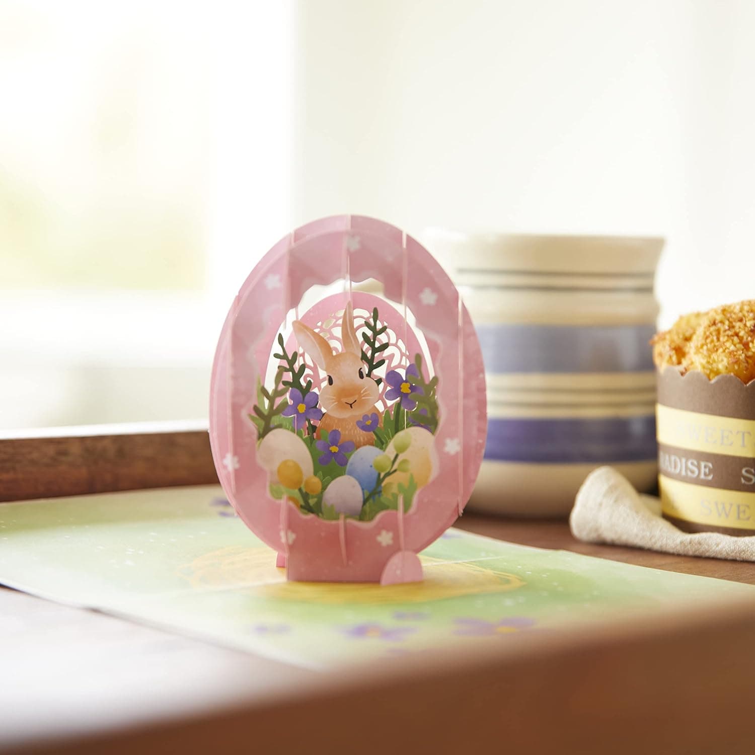 Lovepop Egg 3D Pop-Up Easter Card for Kids - for Boys, Girls, Him, Her - Floral Greeting Card - 5" x 7" - Envelope Included : Office Products thumbnail 5