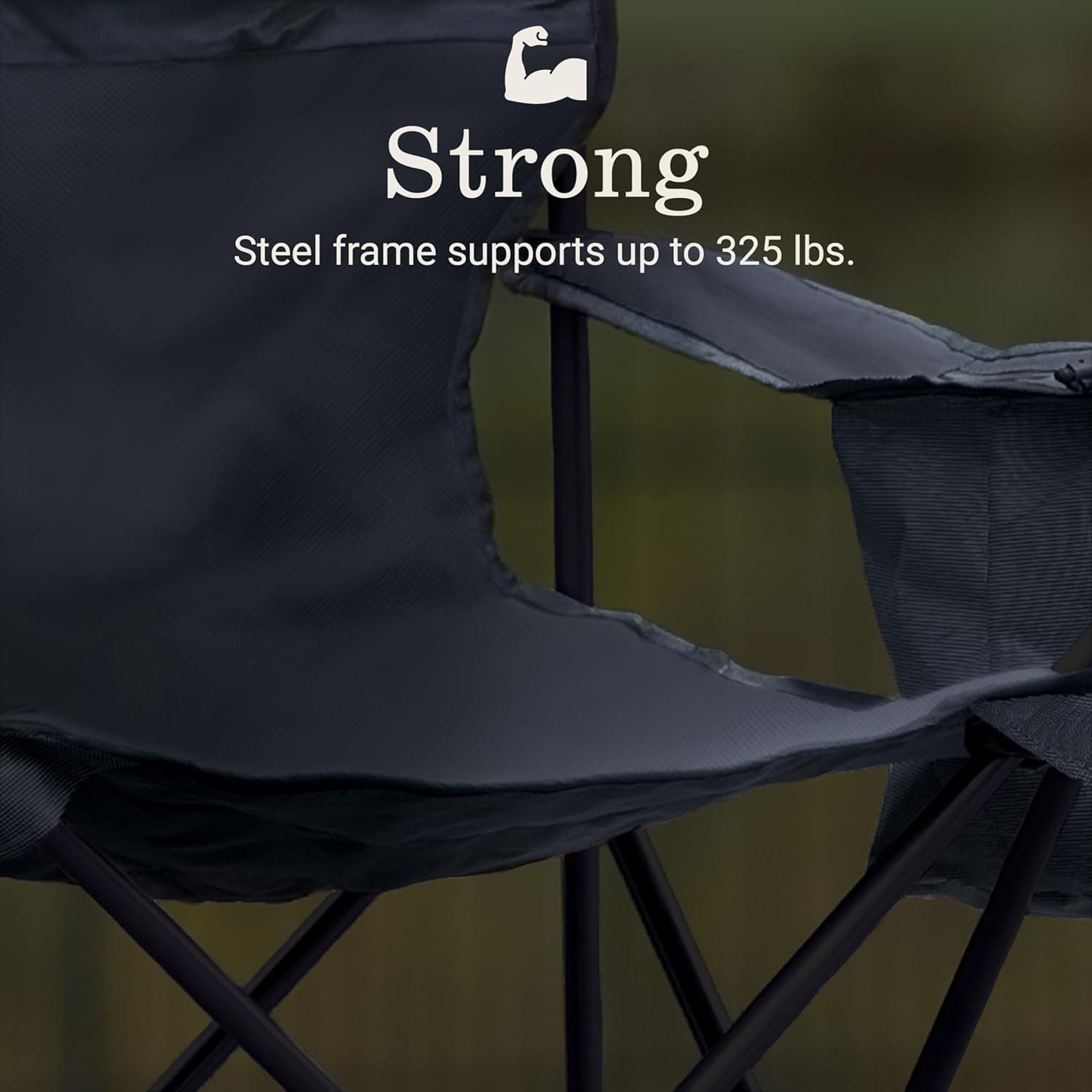 Coleman Portable Camping Chair with 4-Can Cooler thumbnail 5
