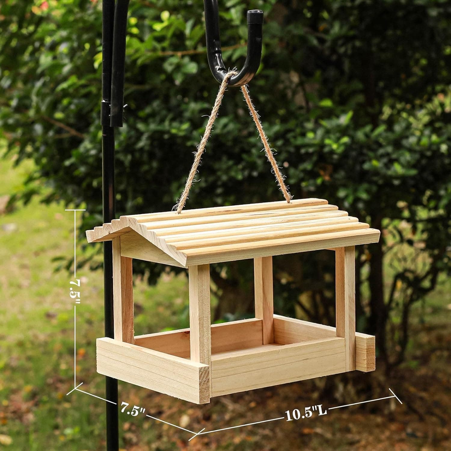 Wooden Bird Feeder House for Cardinals and Finches thumbnail 5