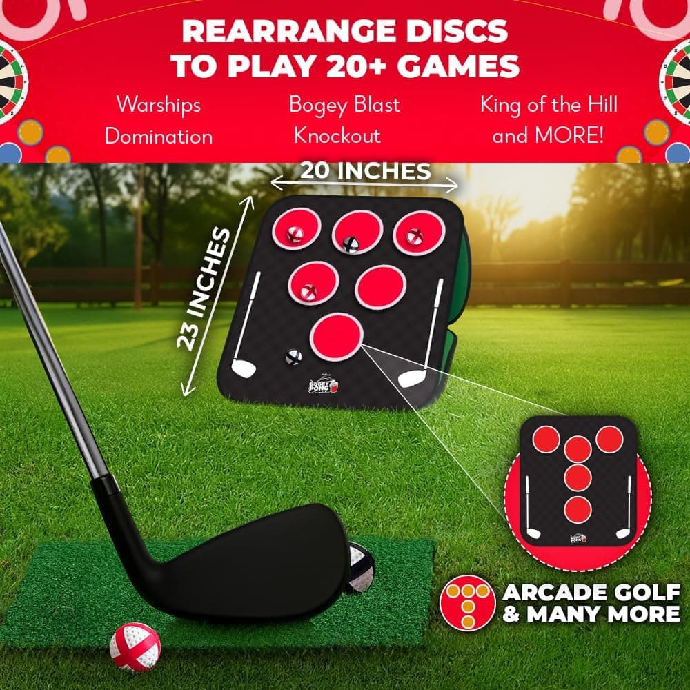 SWOOC Games Bogey Pong 3-in-1 Backyard Golf Game Set thumbnail 5