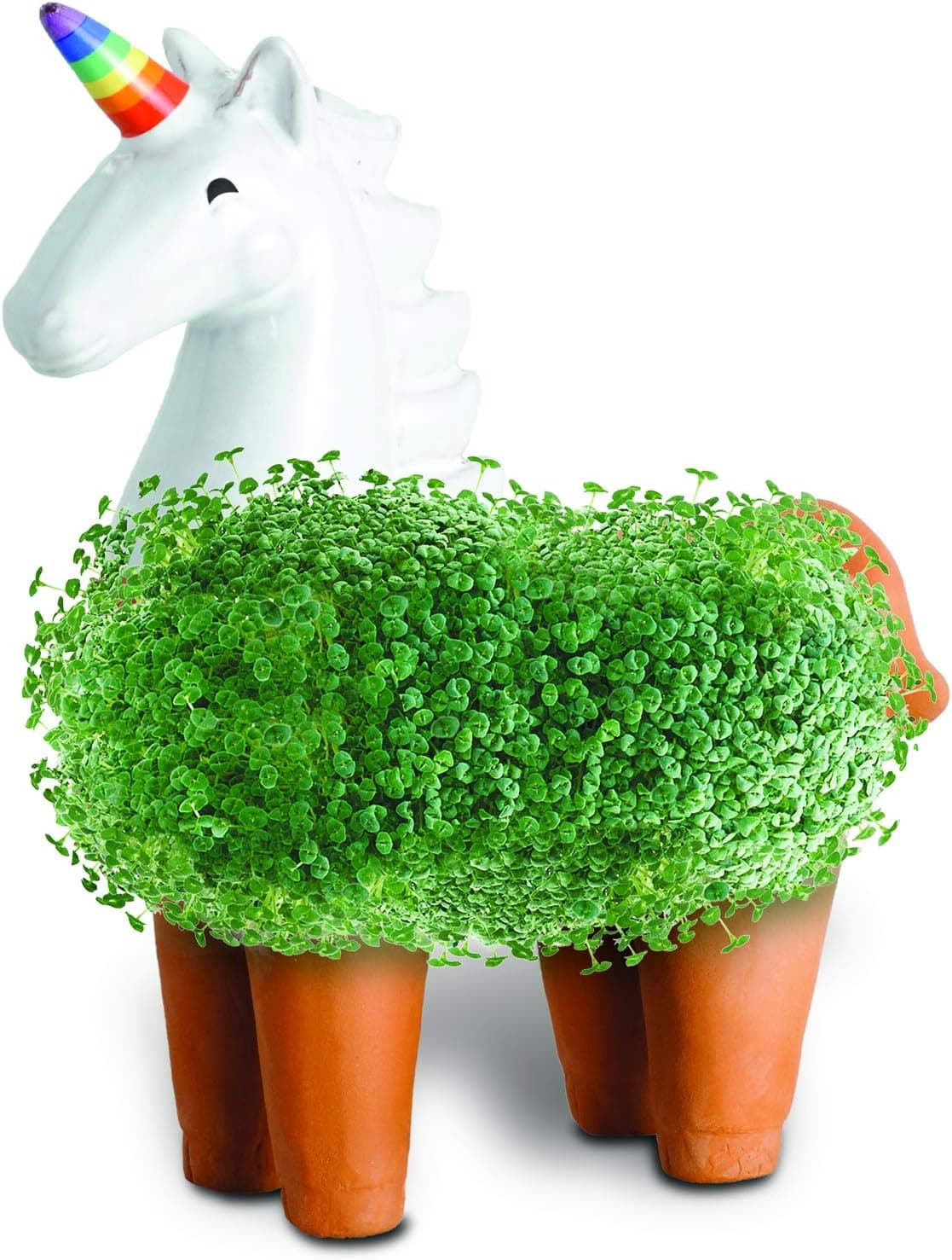 Chia Pet Unicorn Decorative Pottery Planter thumbnail 4