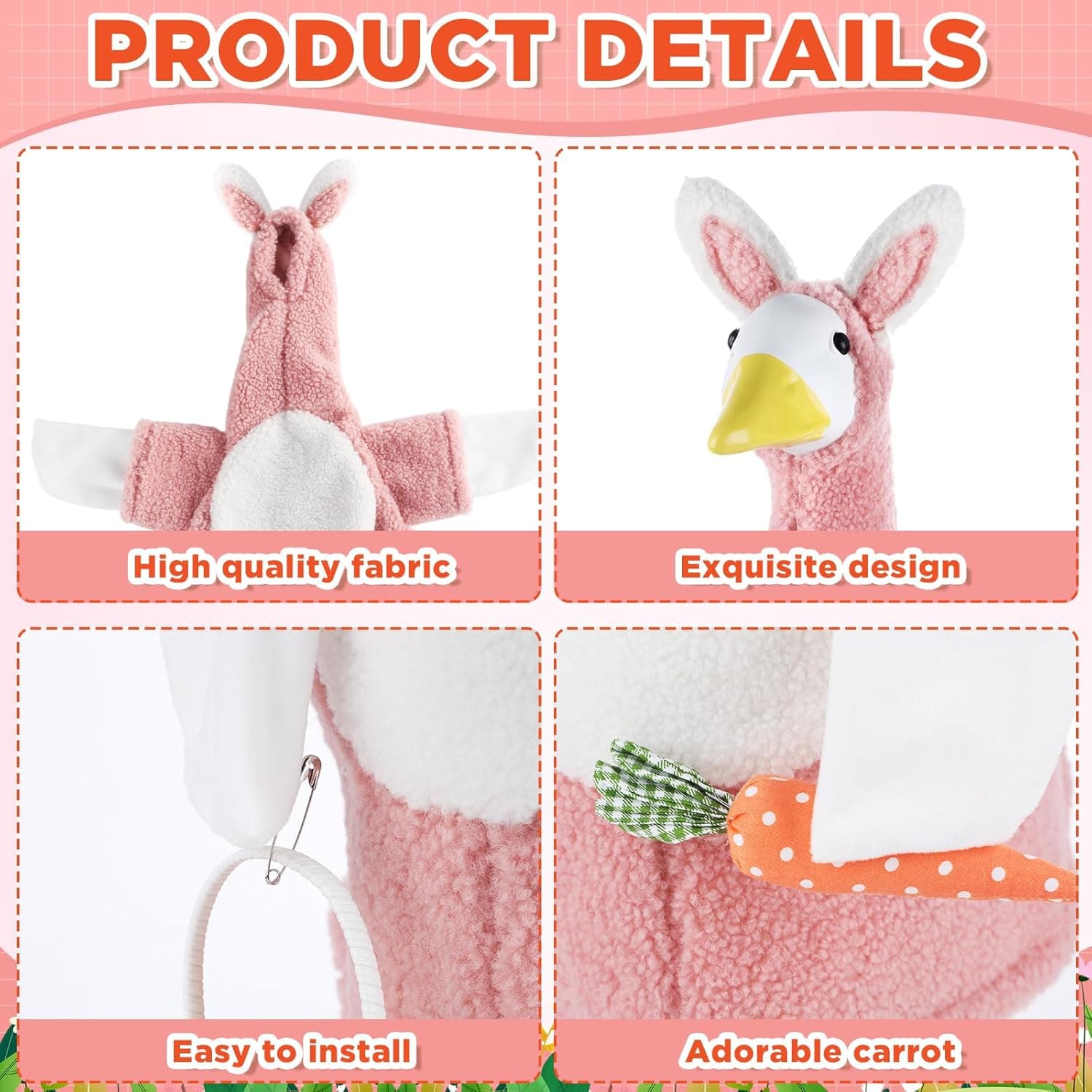 Easter Bunny Porch Goose Costume Outfit Set thumbnail 3