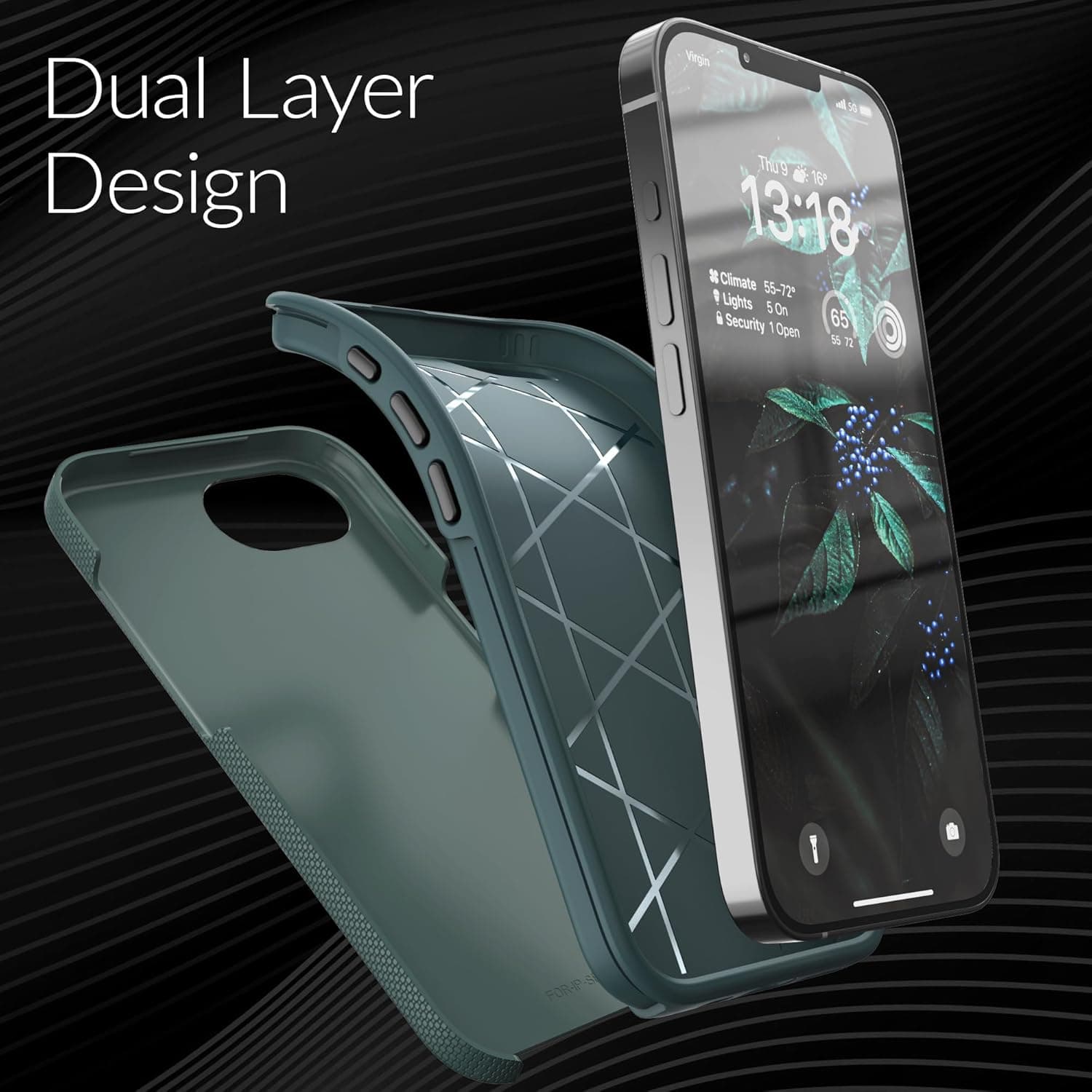 Crave Shockproof Dual Layer iPhone Case - Forest Green thumbnail 4