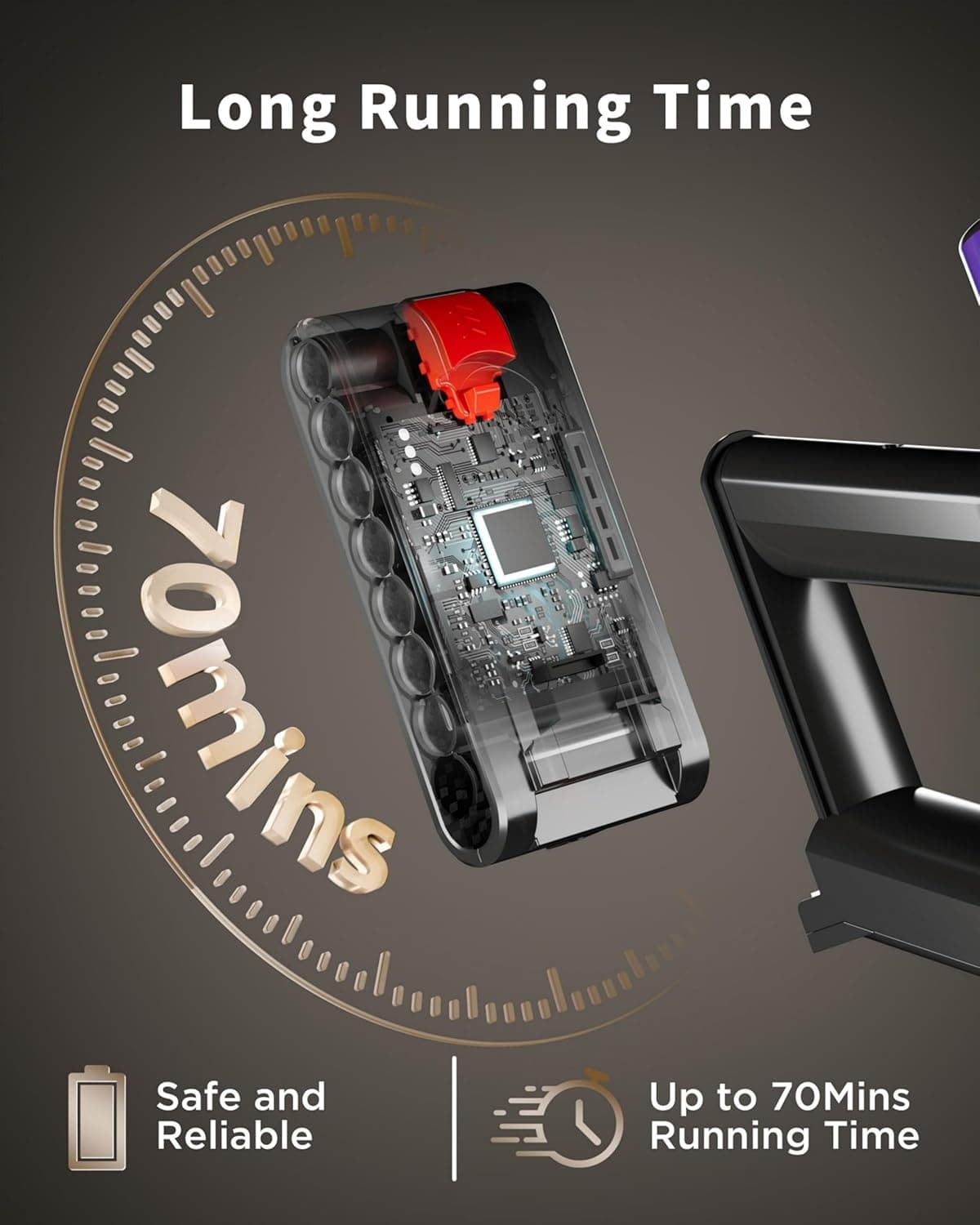 Cordless Stick Vacuum Cleaner with 70-Minute Runtime thumbnail 3