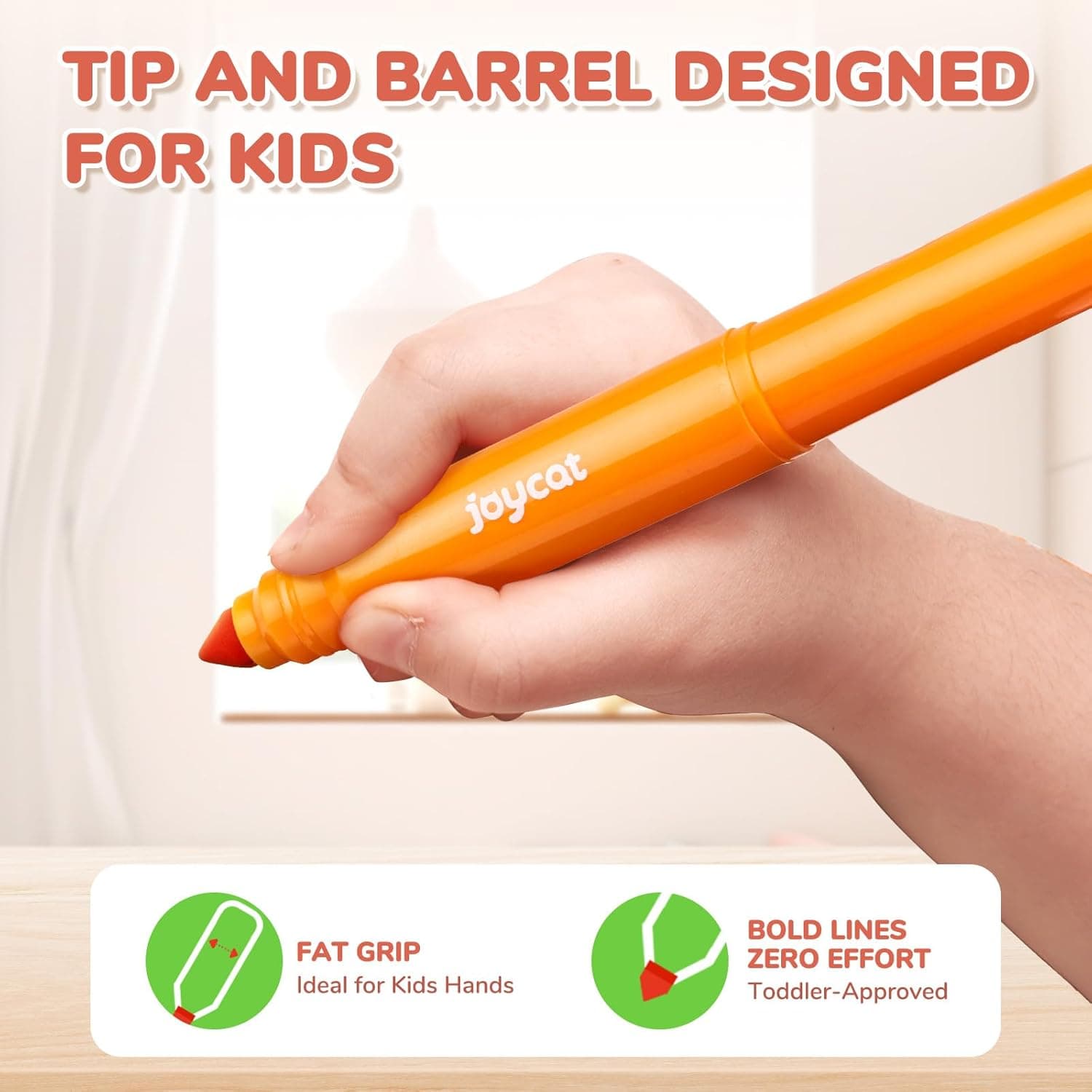 JoyCat 24 Colors Scented Washable Markers for Kids, Fruit &amp; Dessert Smelly Markers with Versatile Conical Tips, Non-Toxic Art Supplies for Toddlers &amp; School Classroom, Ideal Gifts for kids. : Toys &amp; Games thumbnail 3